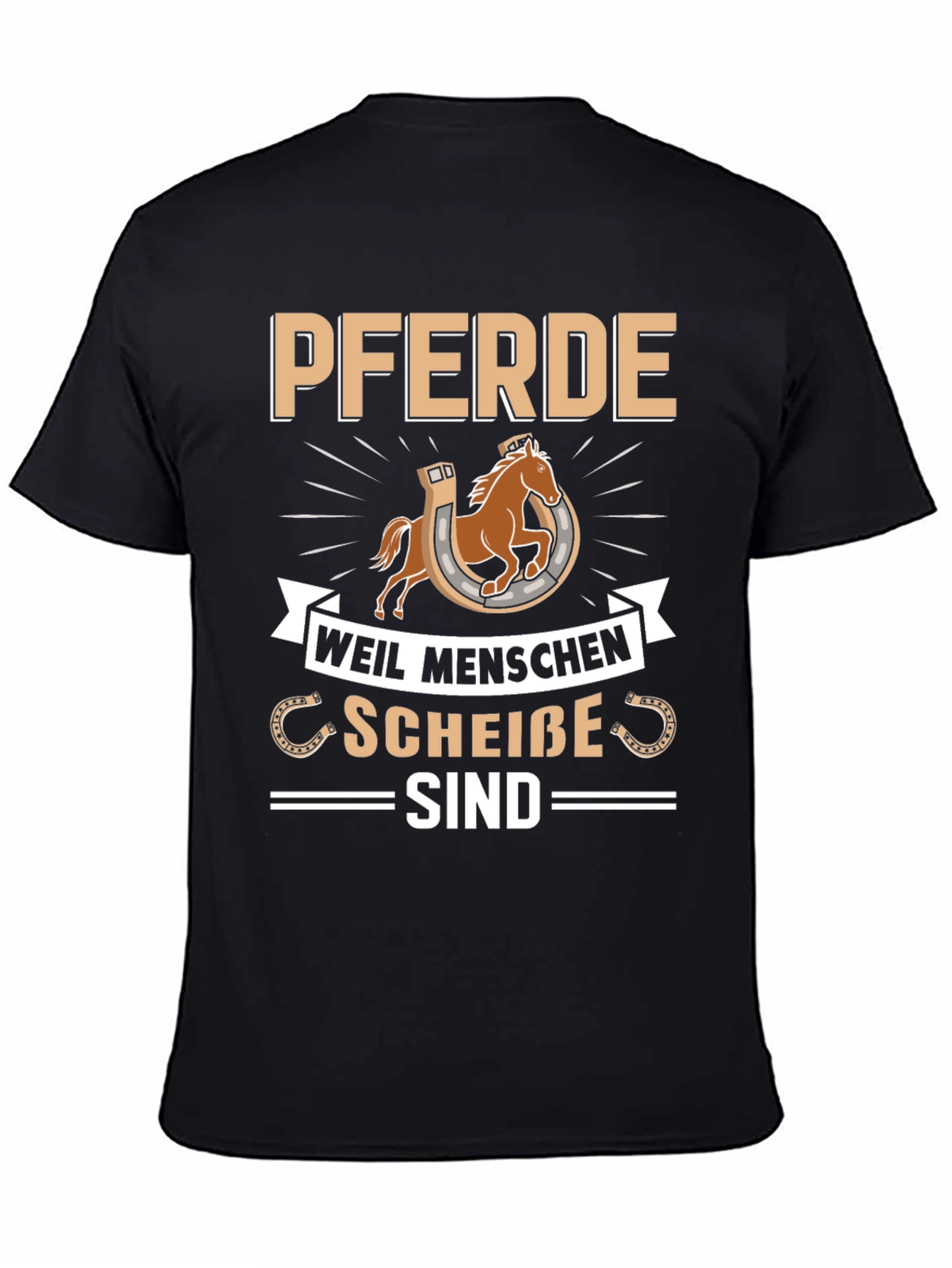 Pferde T-Shirt - Horses Funny German Saying