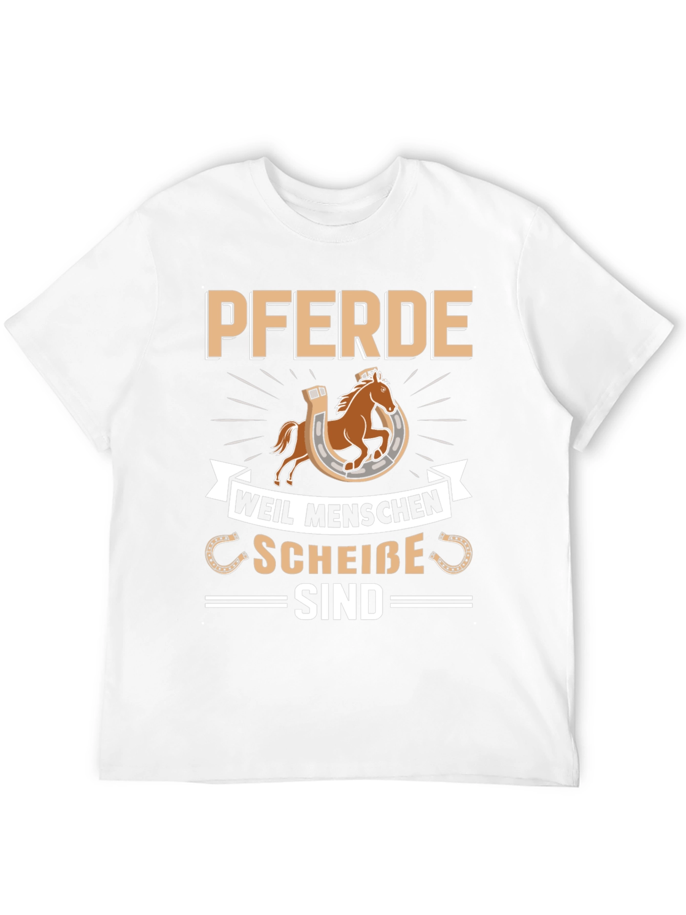 Pferde T-Shirt - Horses Funny German Saying
