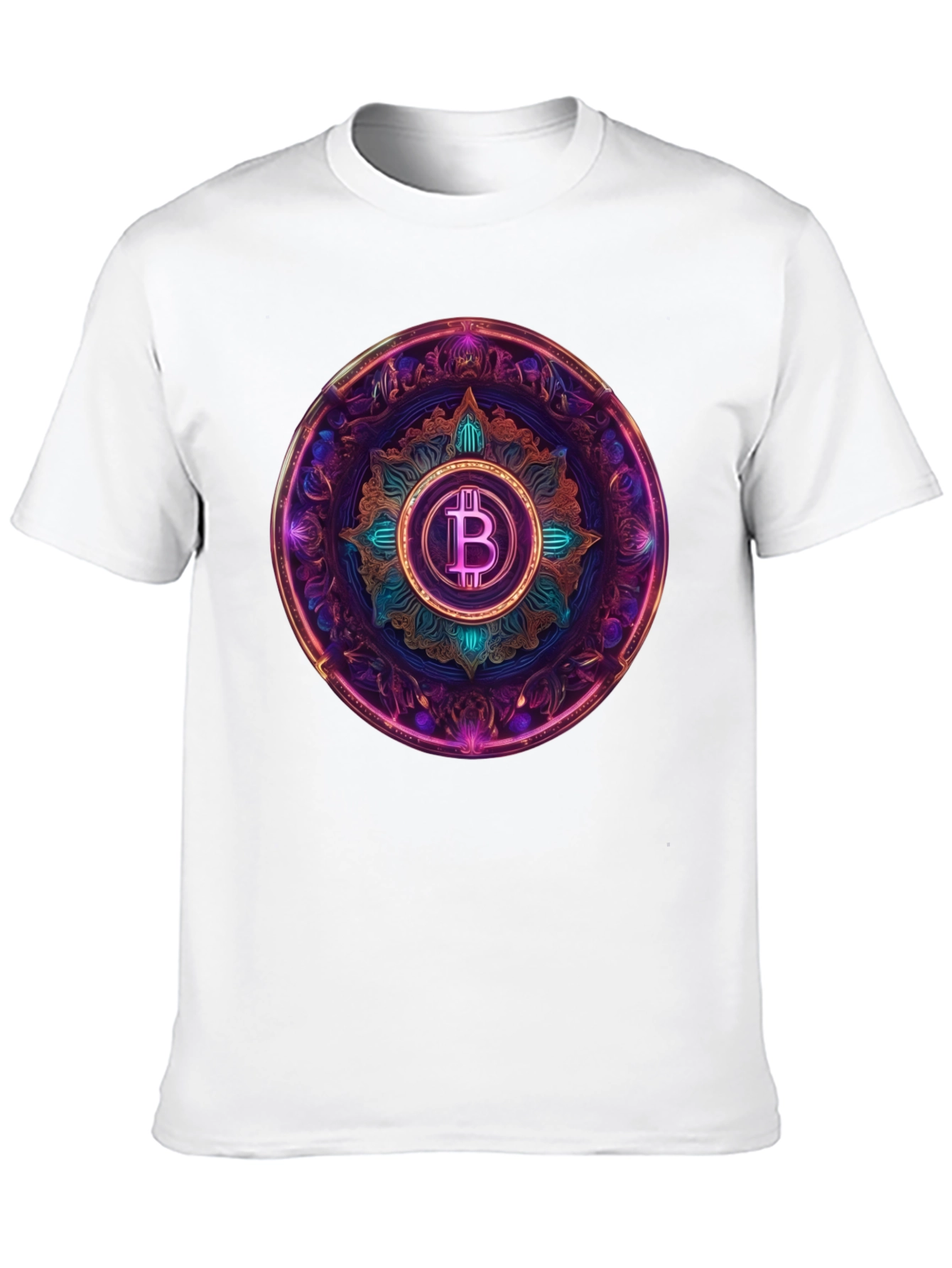 Bitcoin Mandala Graphic Tee - Crypto Currency Style