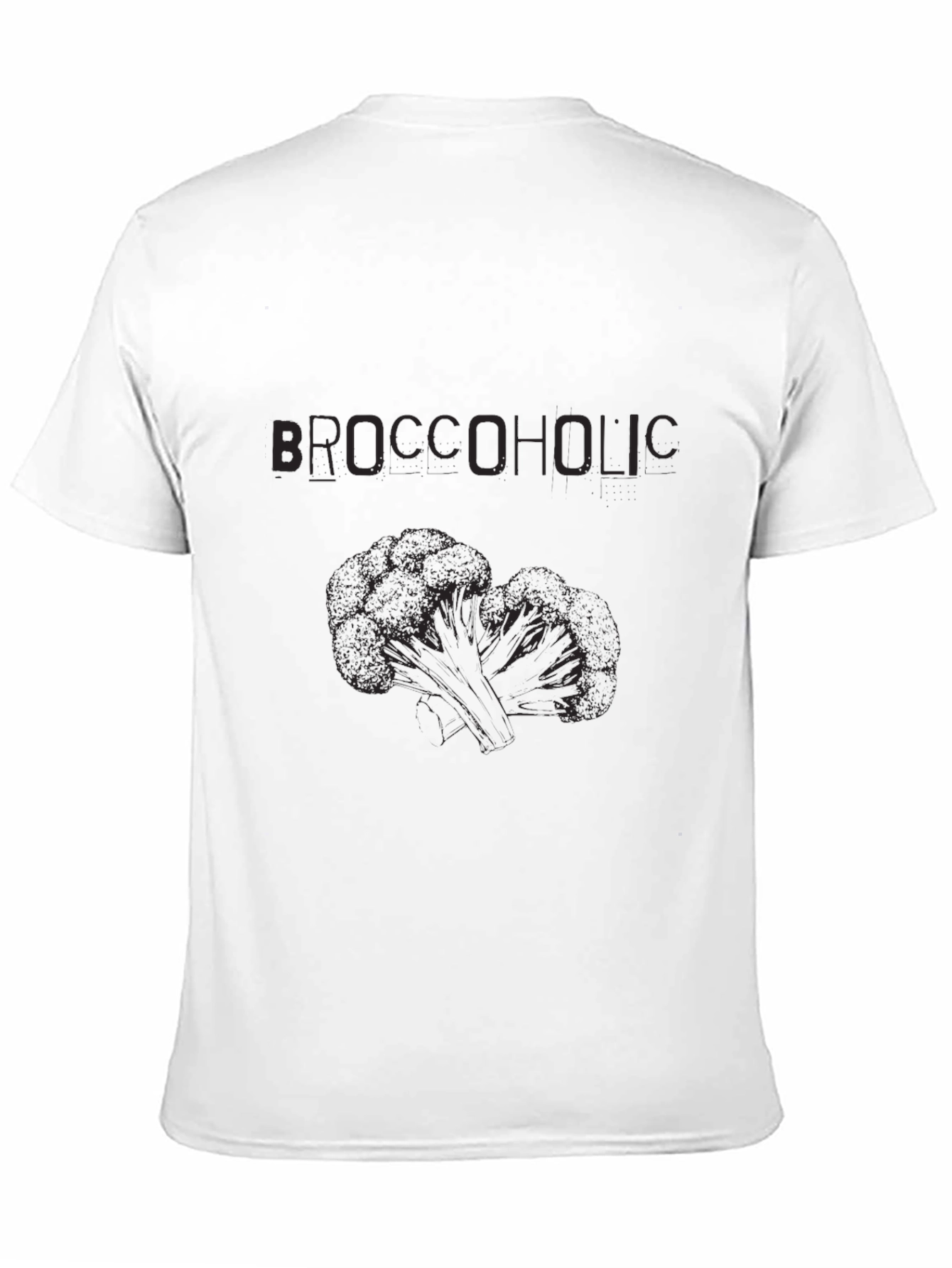 Broccoholic Black T-Shirt - Funny Vegan Apparel