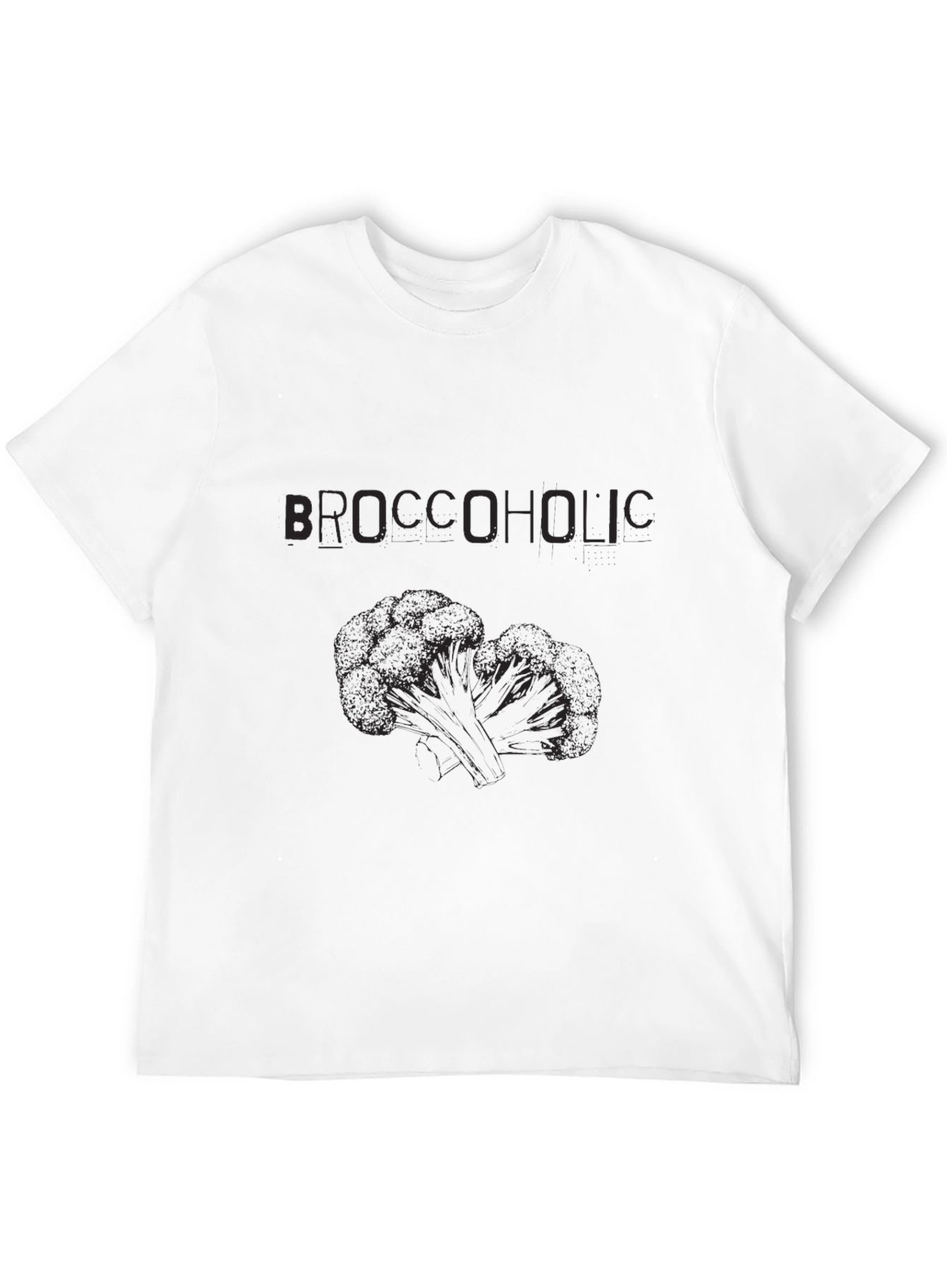 Broccoholic Black T-Shirt - Funny Vegan Apparel