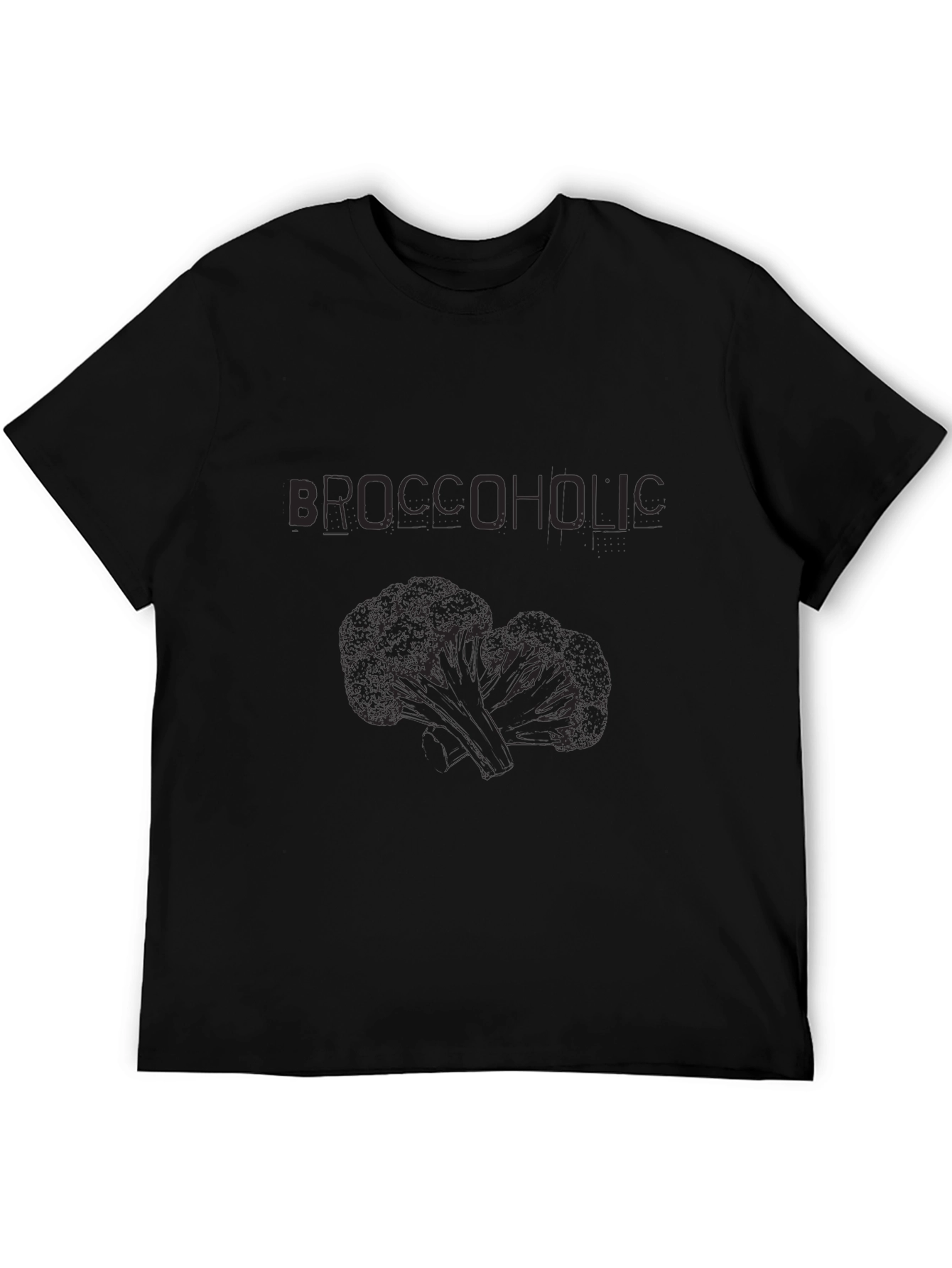 Broccoholic Black T-Shirt - Funny Vegan Apparel