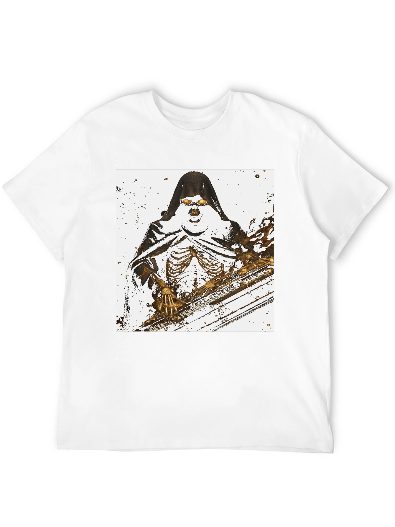 Grim Reaper Skeleton Graphic T-Shirt