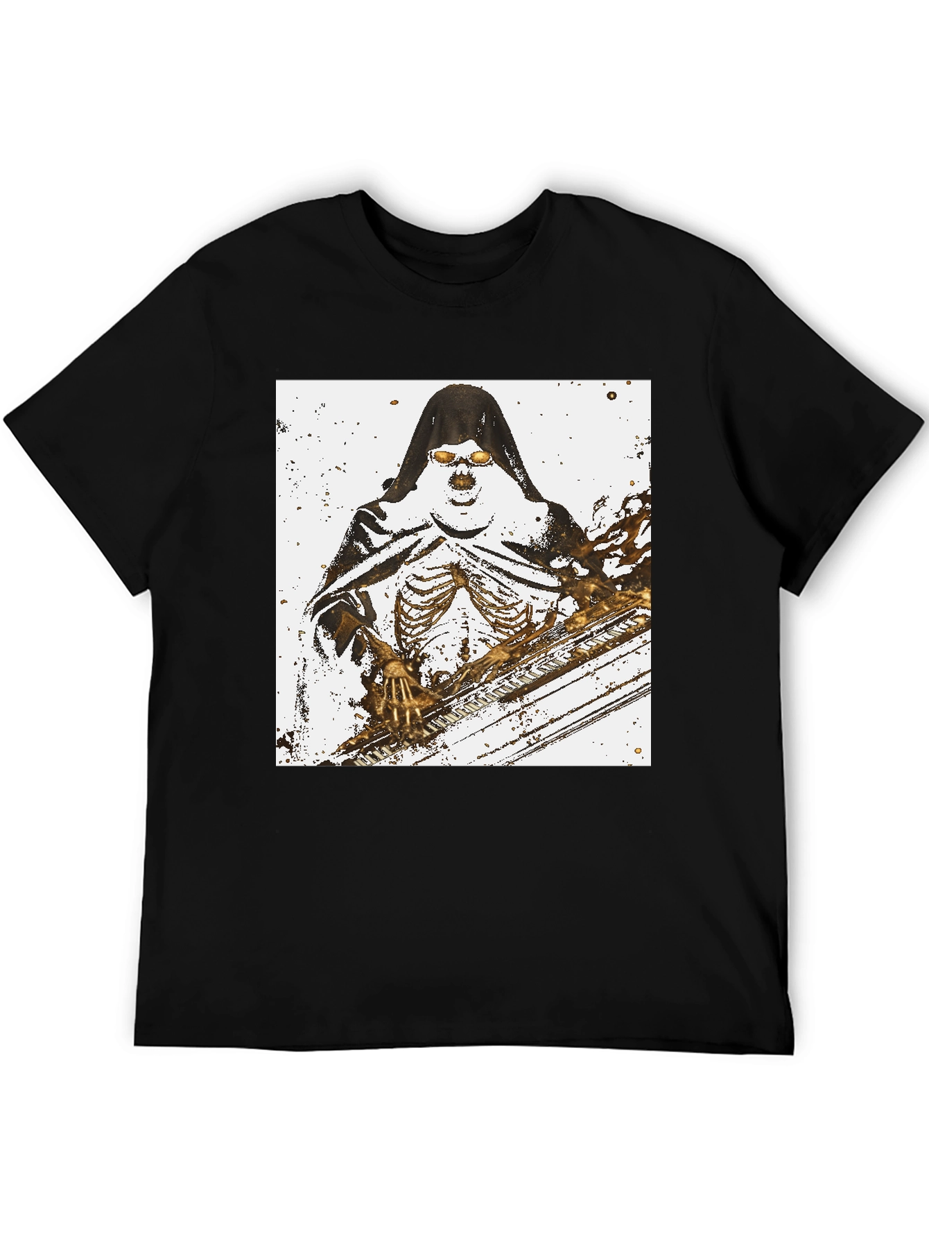 Grim Reaper Skeleton Graphic T-Shirt