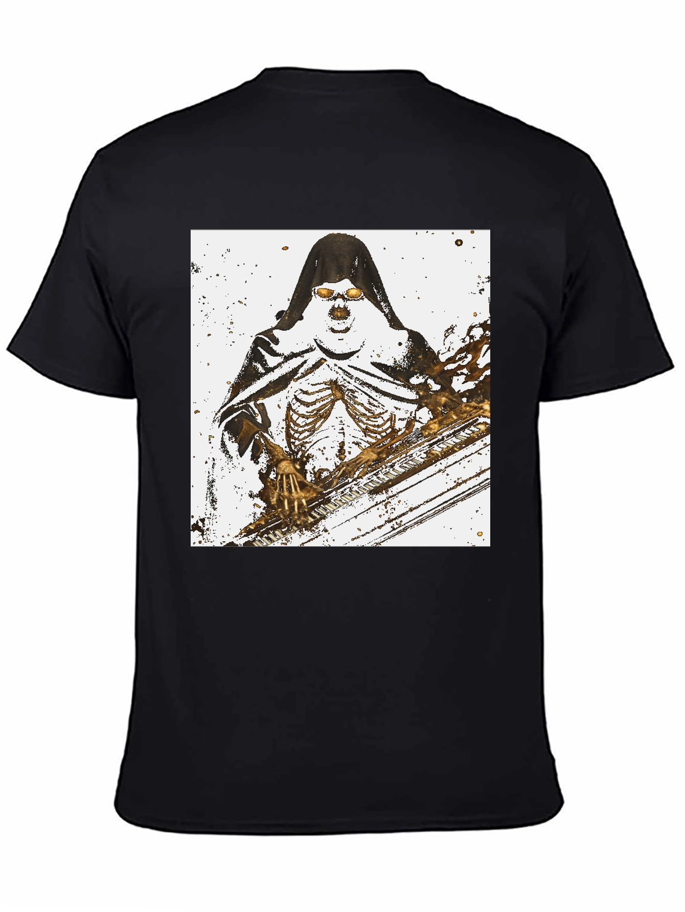 Grim Reaper Skeleton Graphic T-Shirt