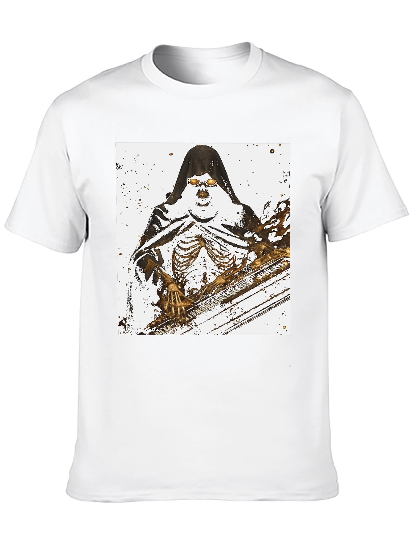 Grim Reaper Skeleton Graphic T-Shirt