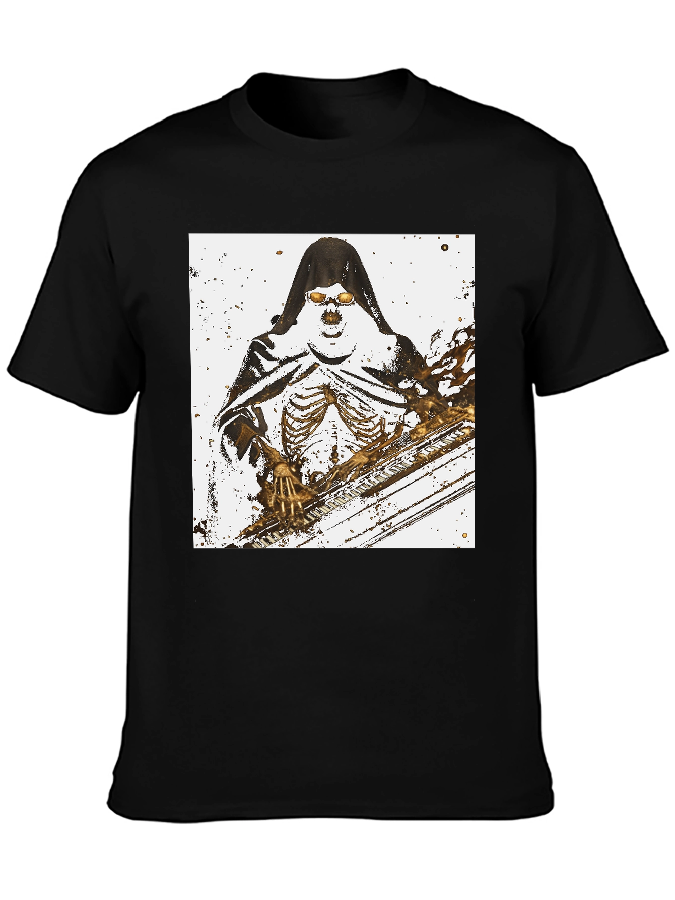 Grim Reaper Skeleton Graphic T-Shirt