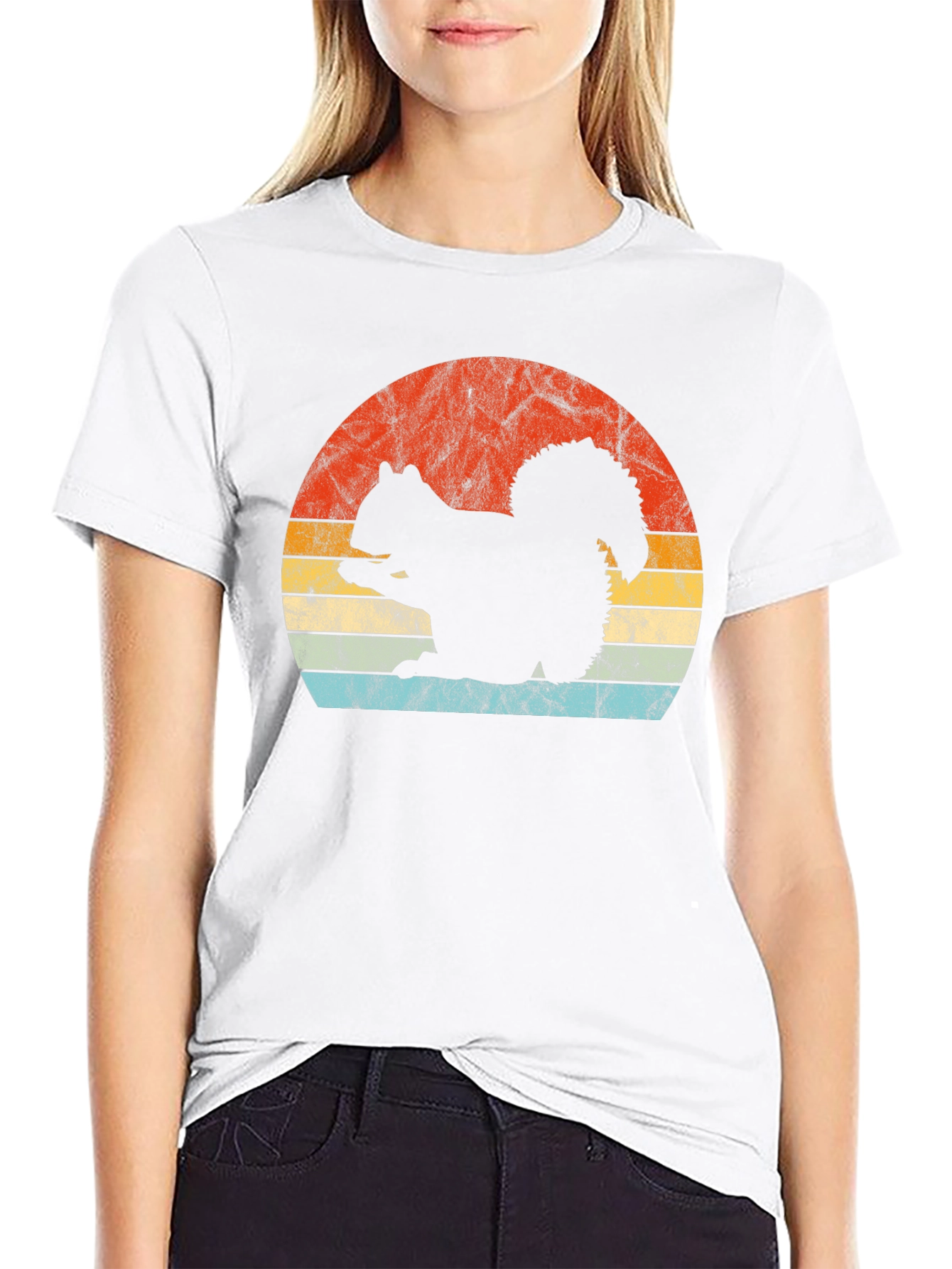 Retro Squirrel Graphic T-Shirt