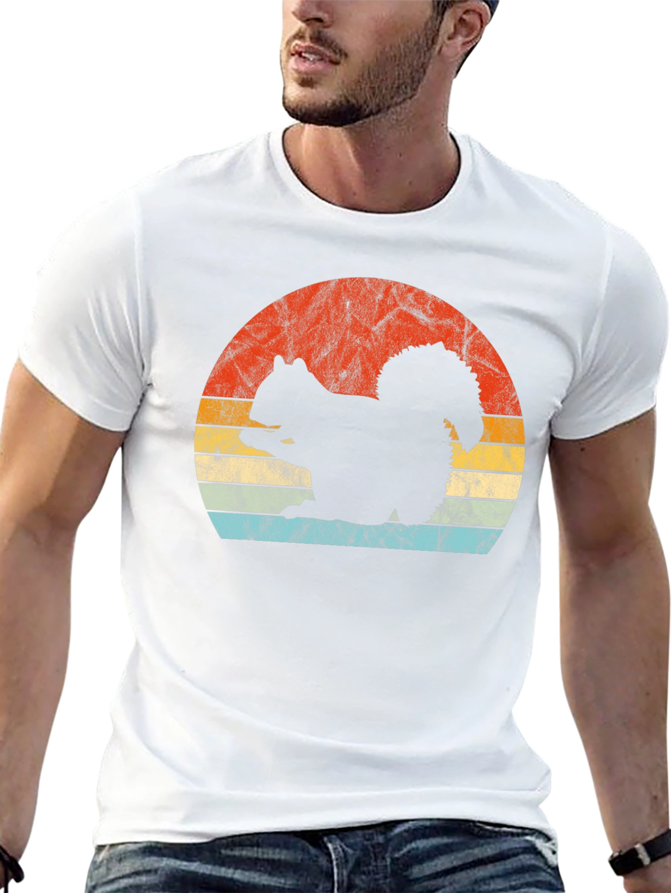 Retro Squirrel Graphic T-Shirt