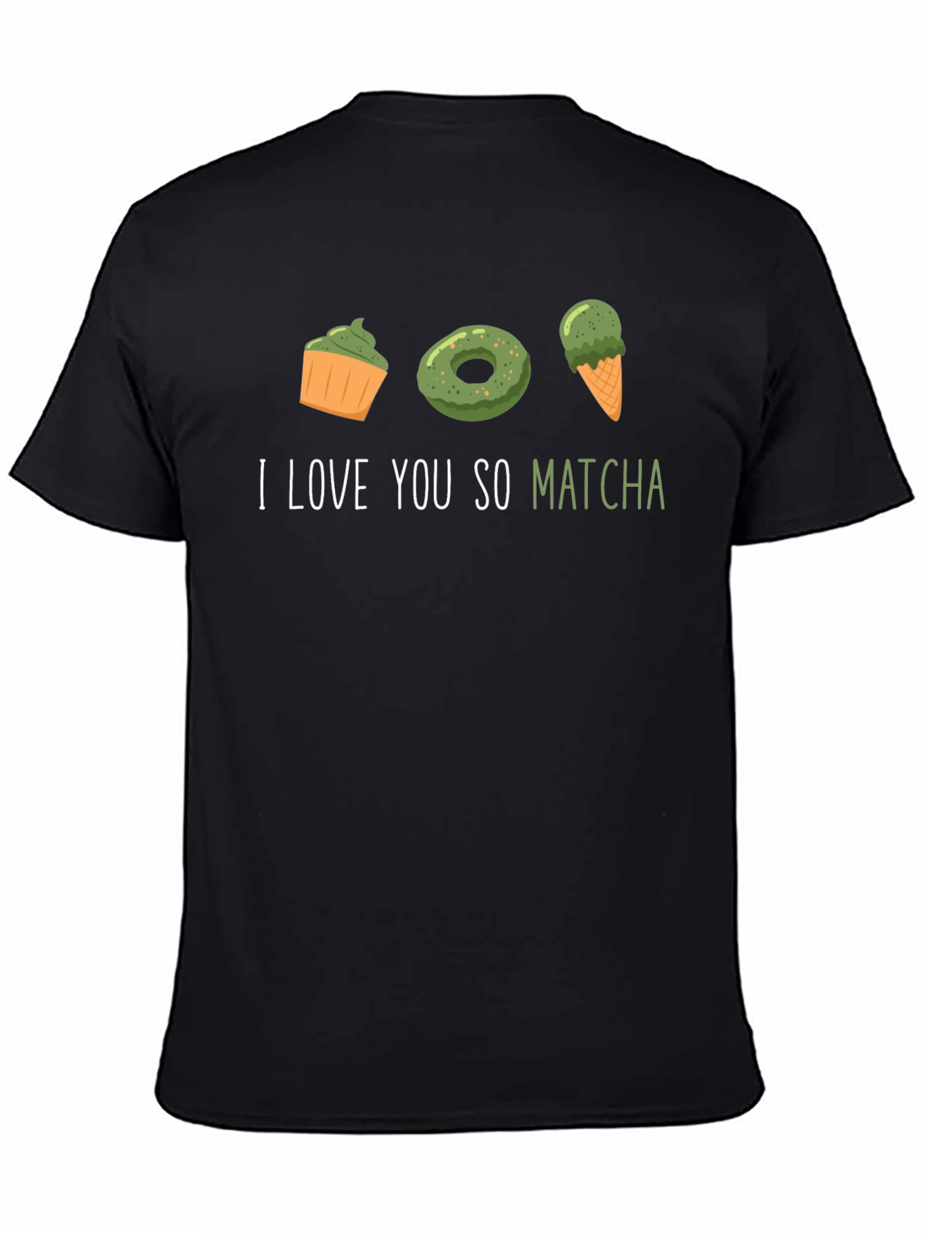 I Love You So Matcha Black T-Shirt