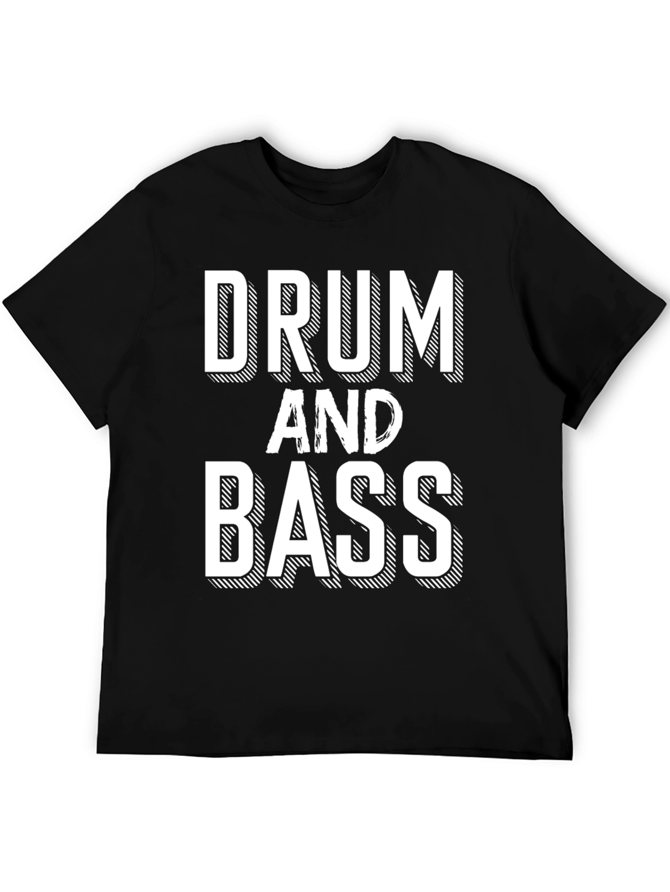 Drum and Bass Graphic Tee - Black