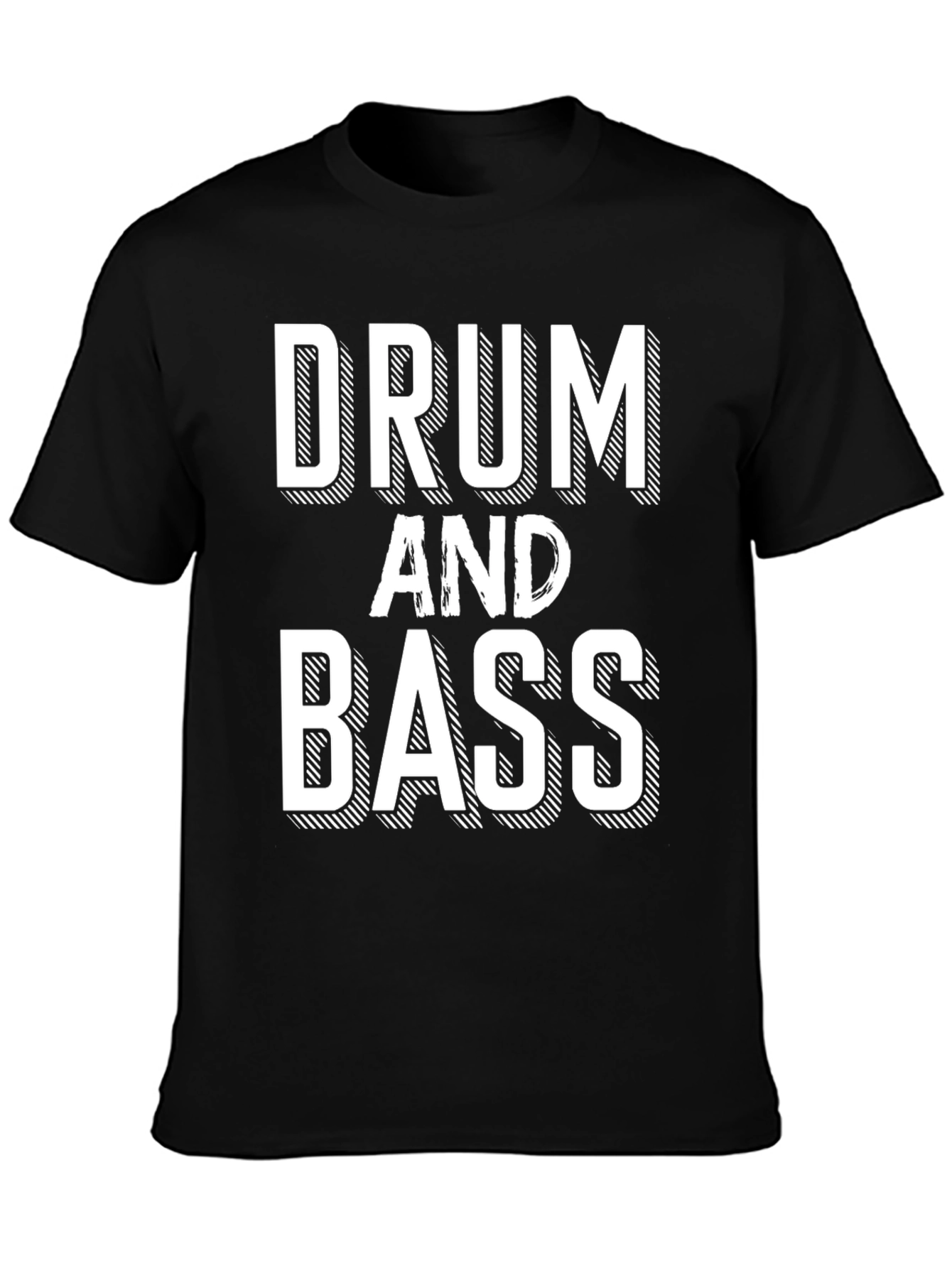 Drum and Bass Graphic Tee - Black