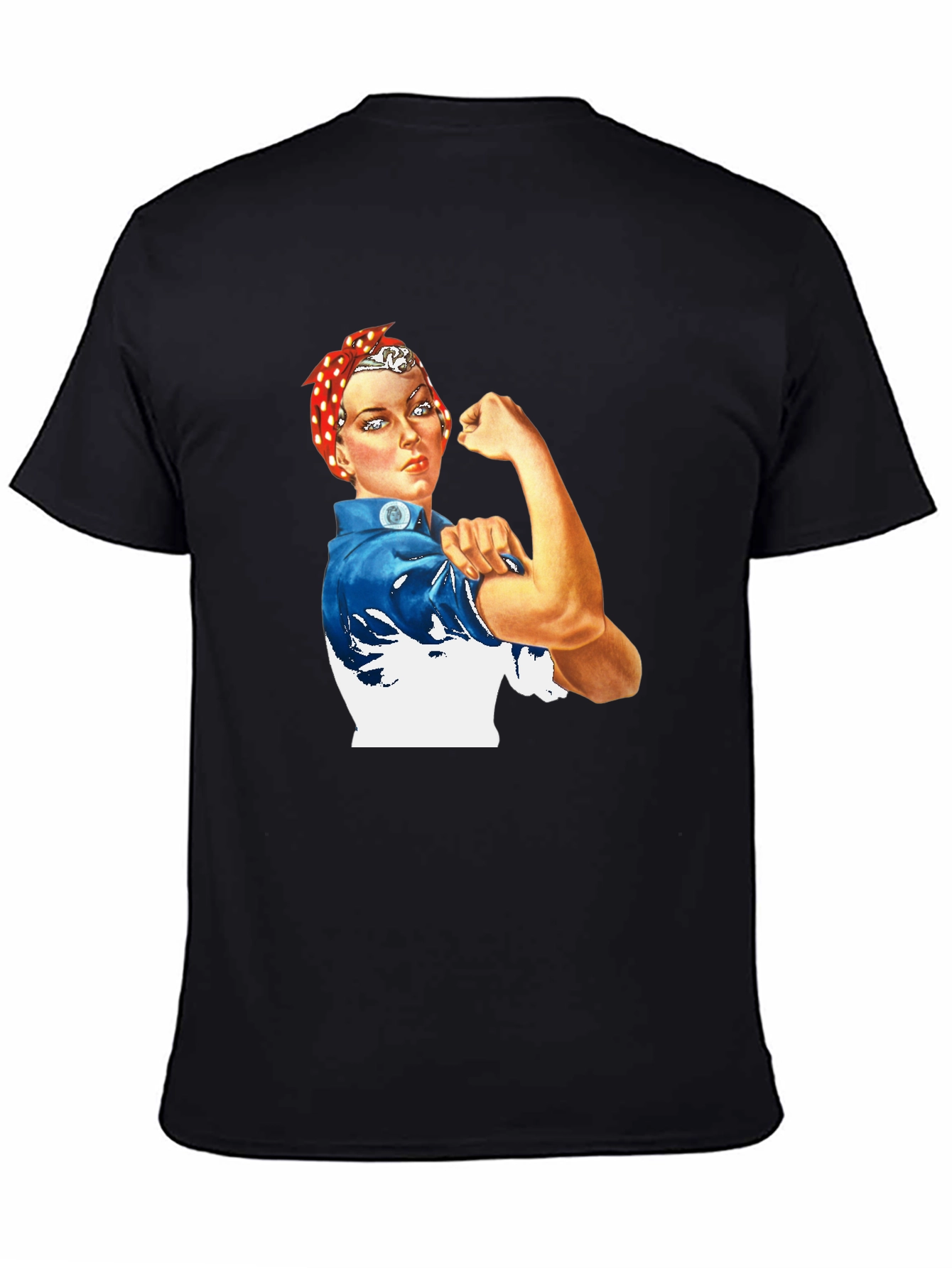 Rosie the Riveter Graphic T-Shirt - Black
