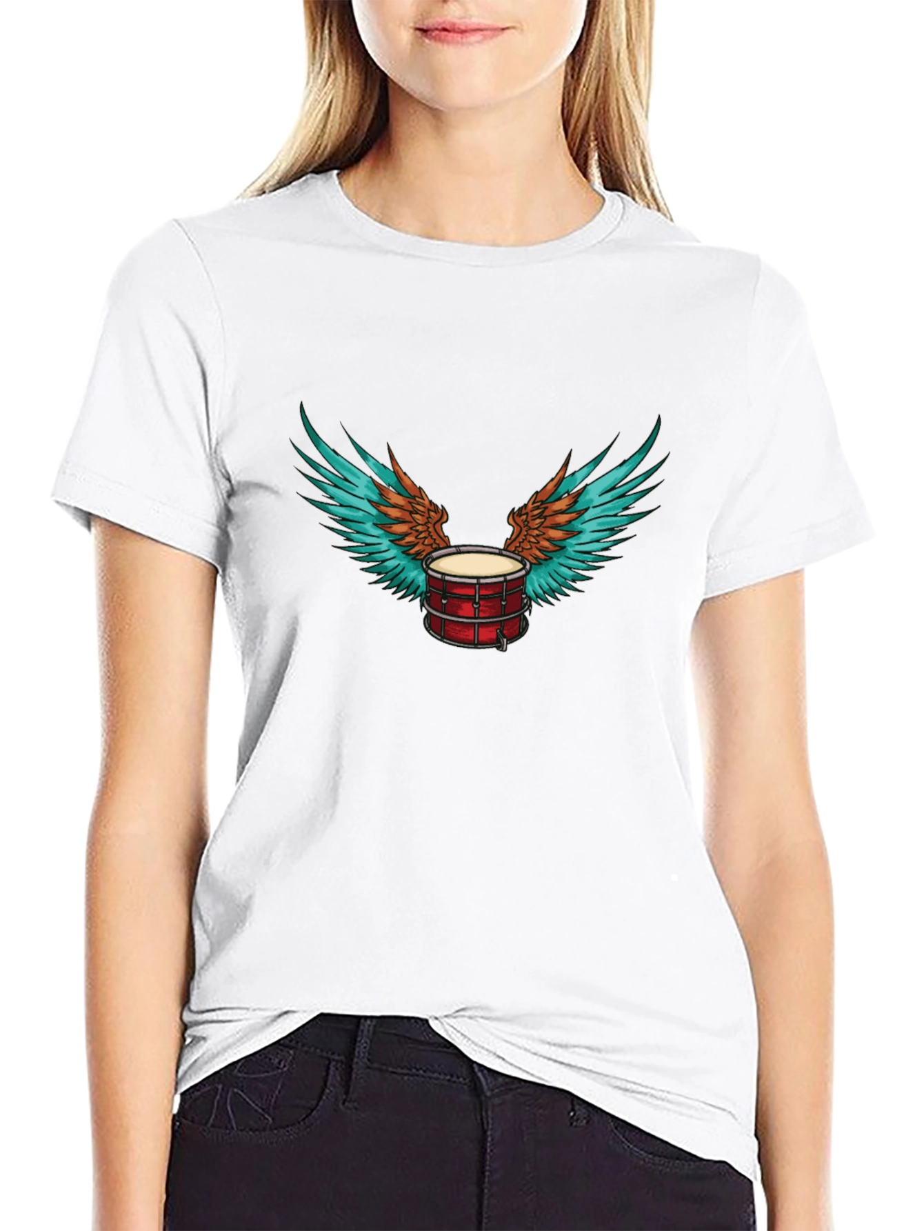 Drum with Wings Graphic Tee