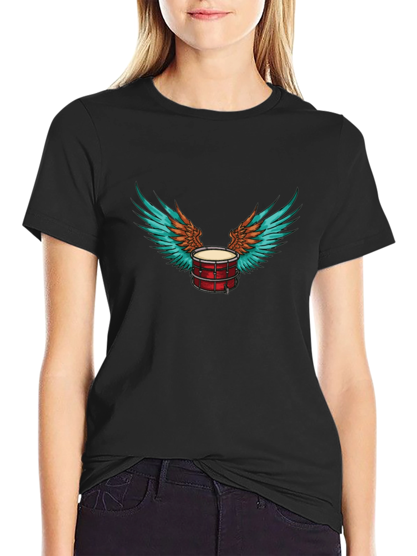 Drum with Wings Graphic Tee