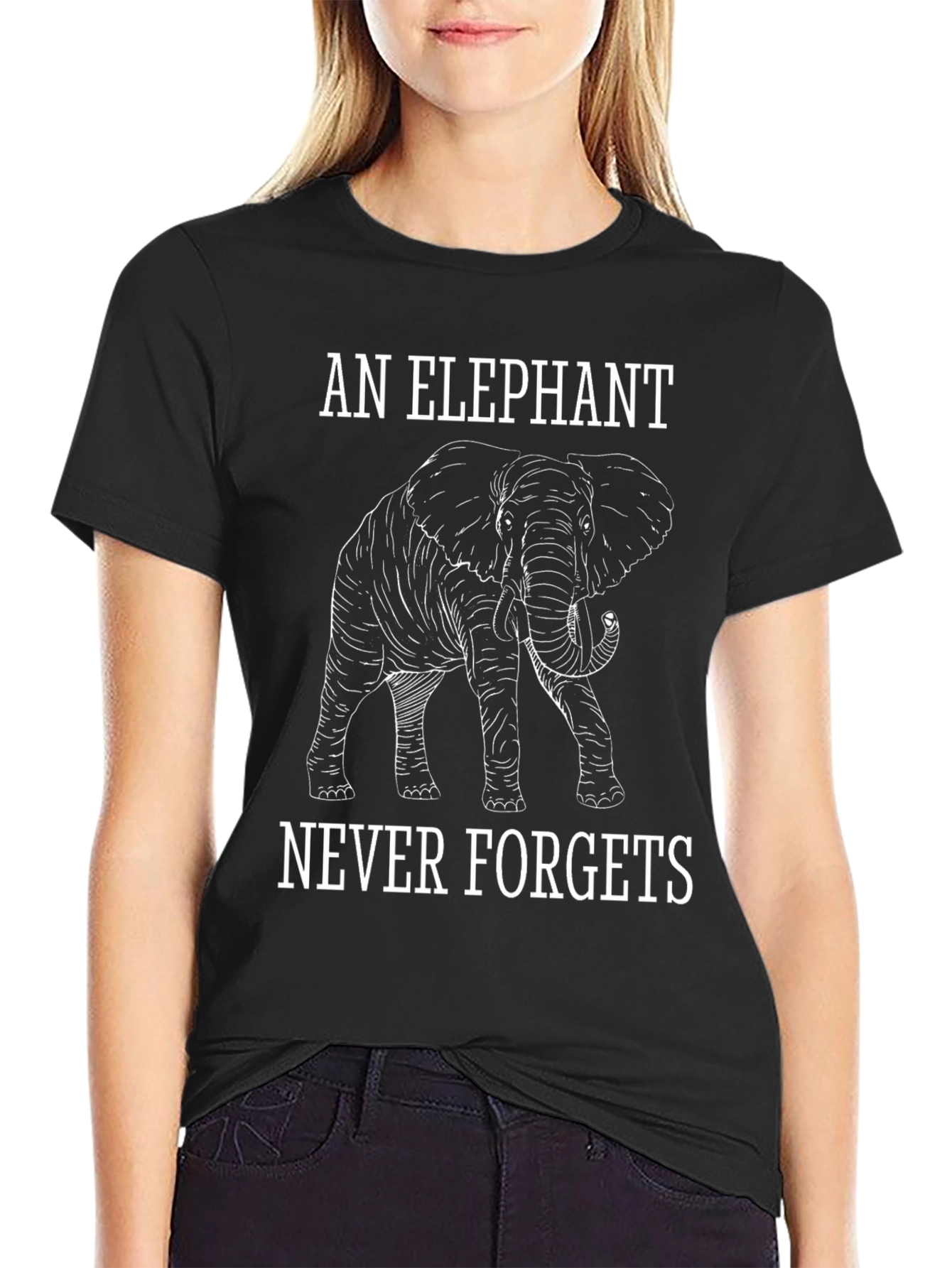Elephant Never Forgets Graphic Tee