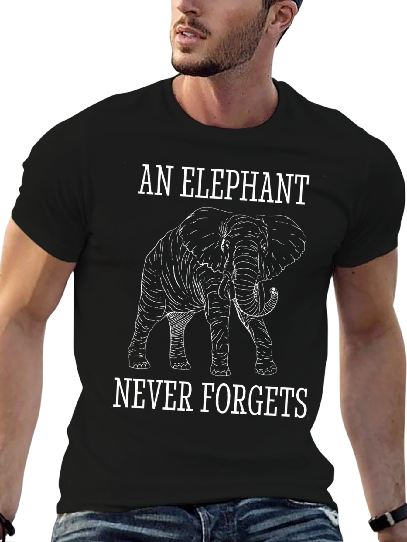 Elephant Never Forgets Graphic Tee