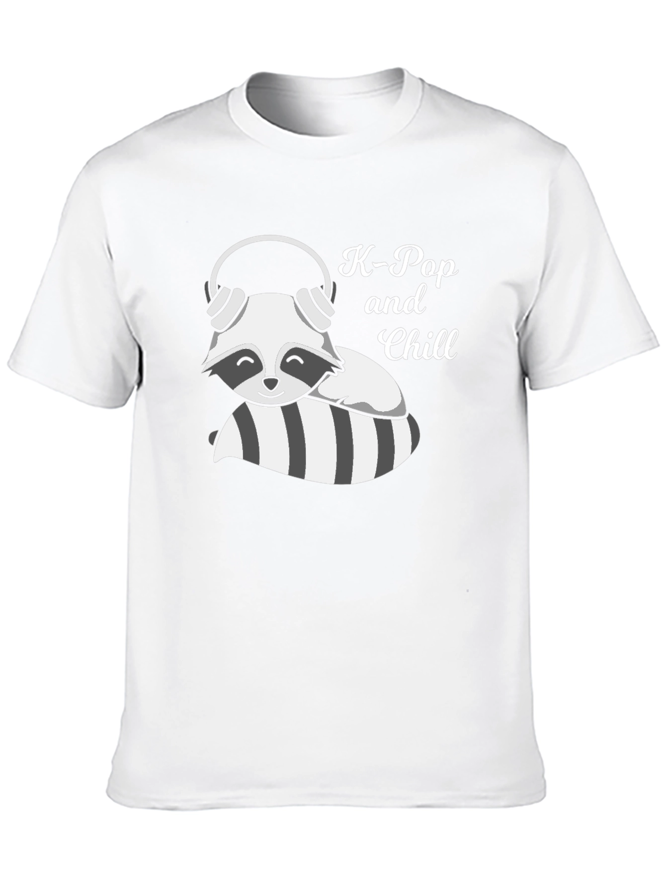 K-Pop & Chill Raccoon Graphic Tee