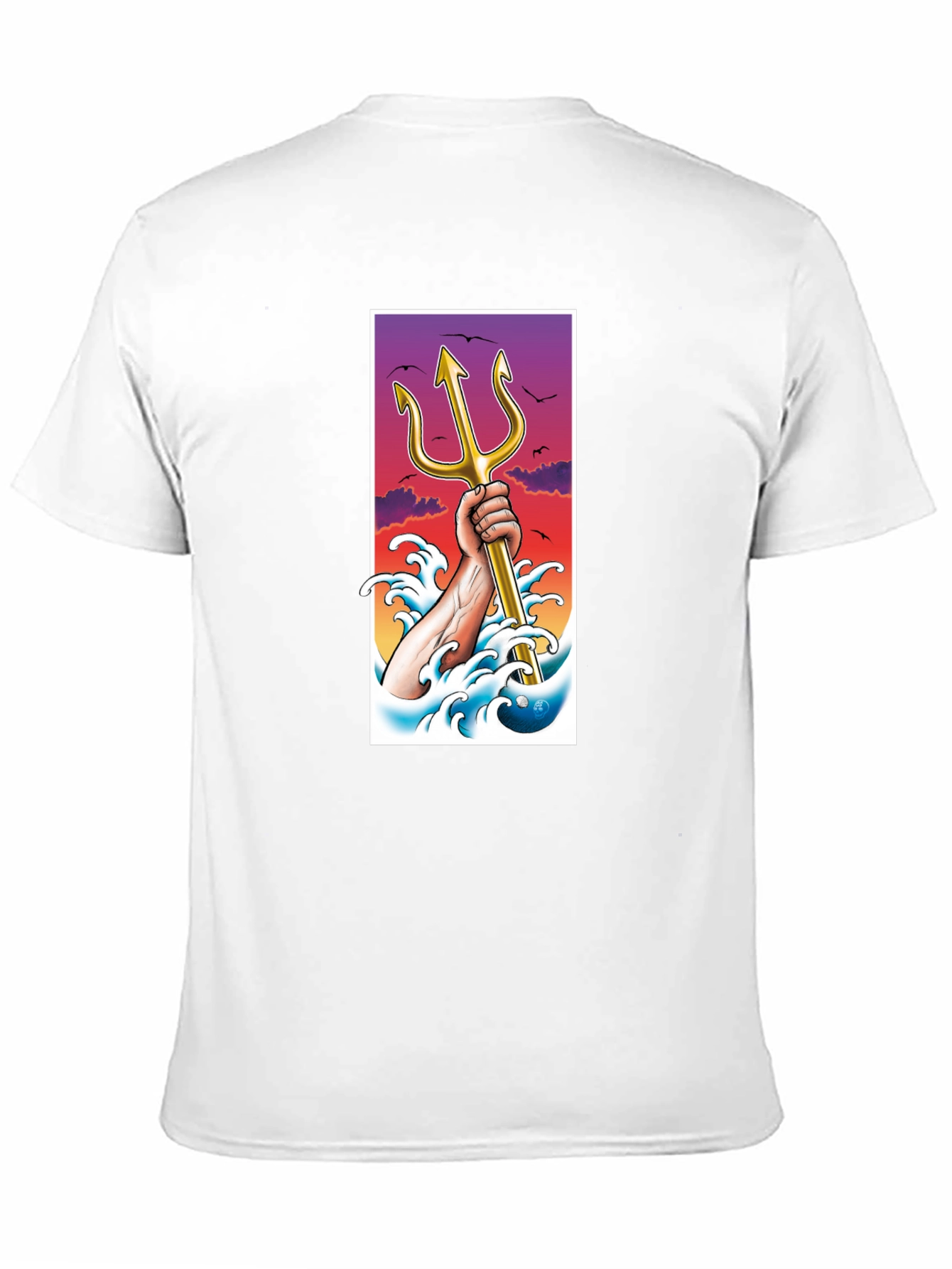 Trident Graphic Tee - Stylish Cotton Blend T-Shirt