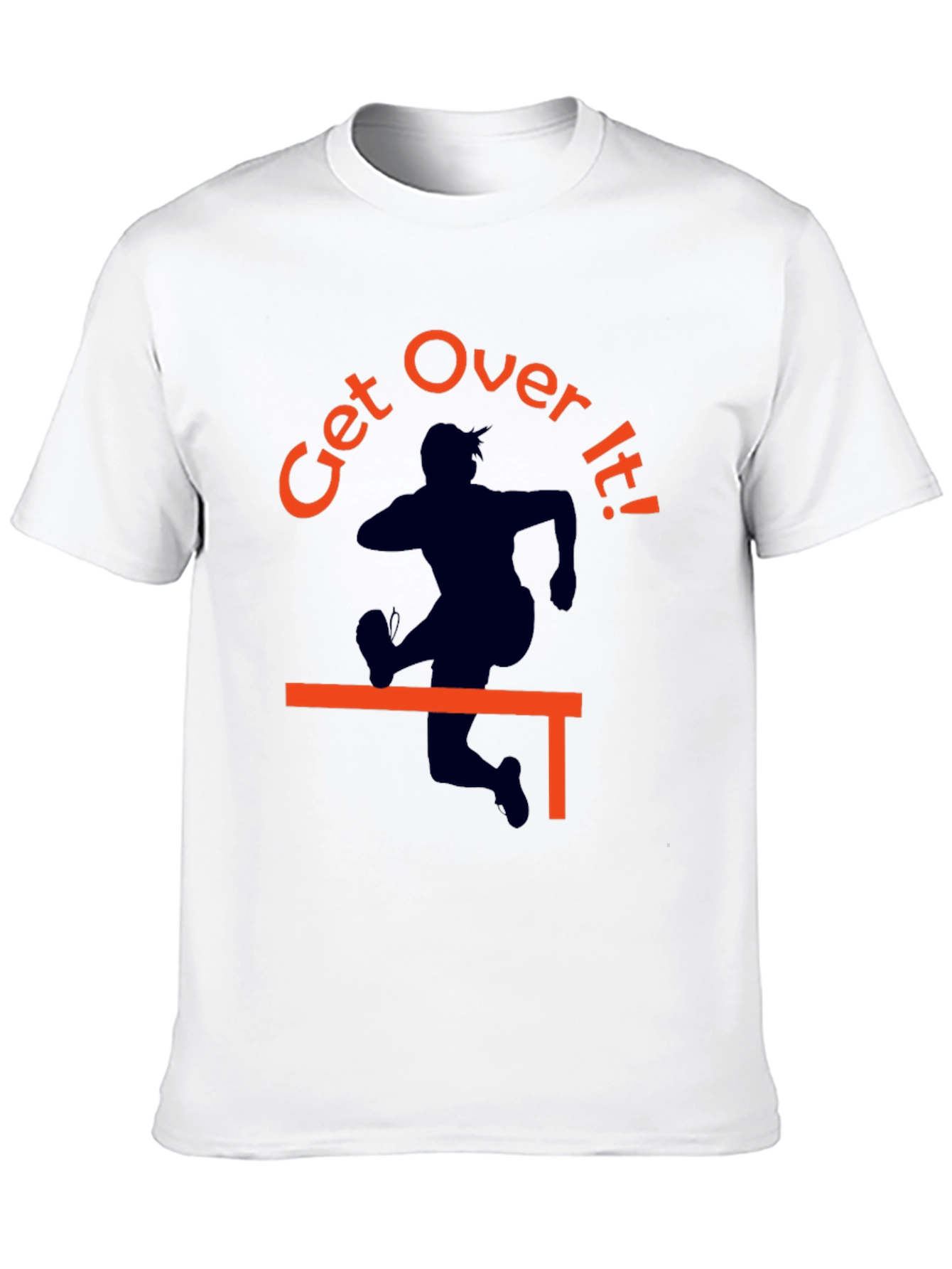 Get Over It! Graphic Tee - Black Cotton T-Shirt