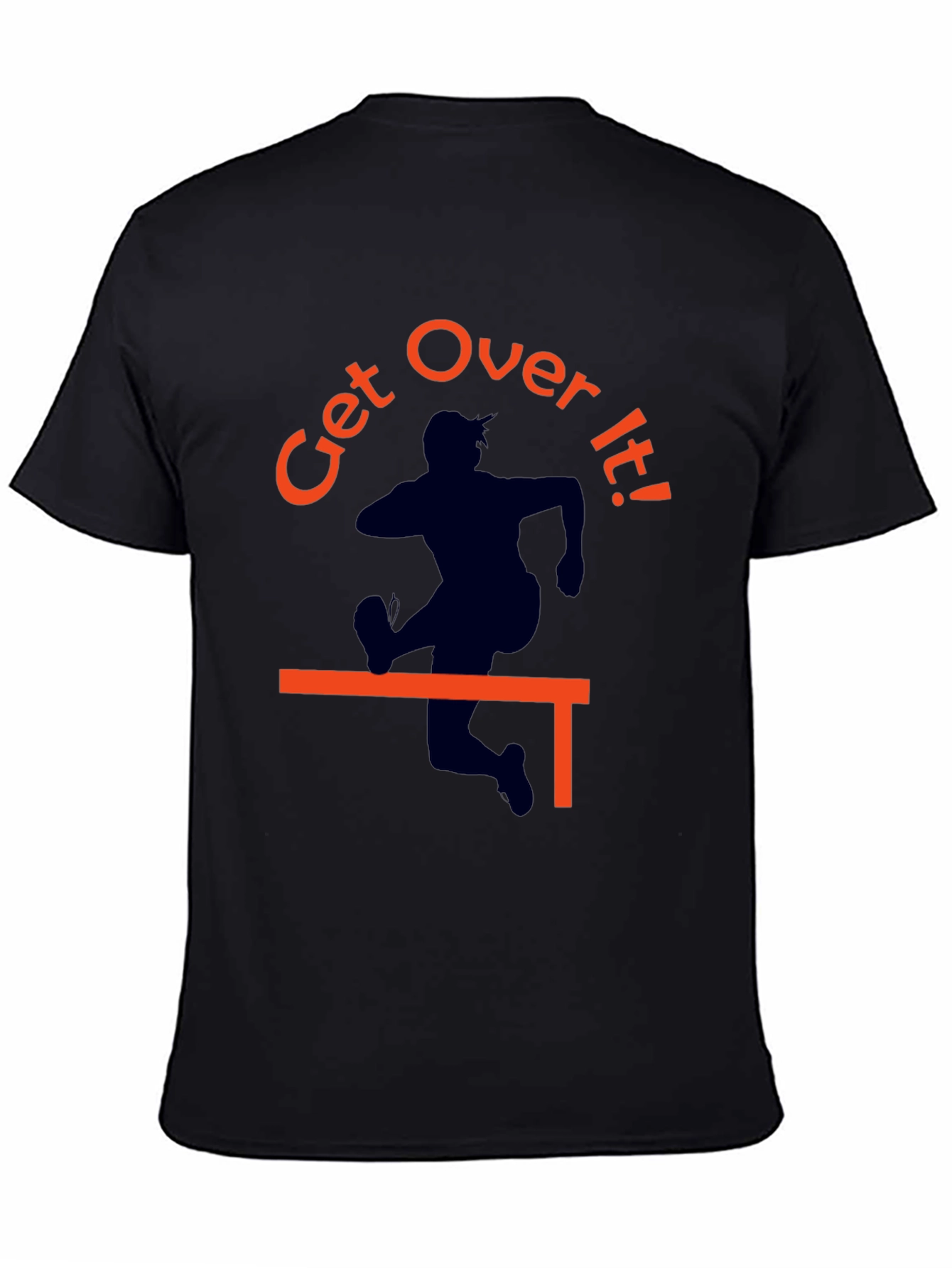Get Over It! Graphic Tee - Black Cotton T-Shirt