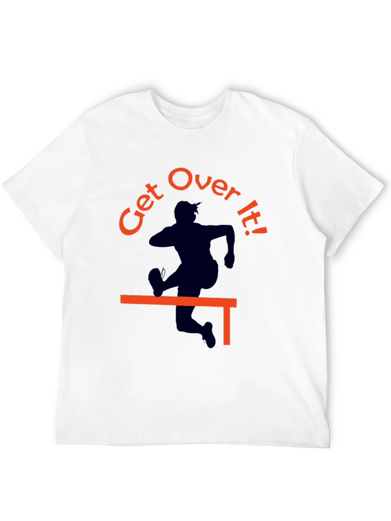 Get Over It! Graphic Tee - Black Cotton T-Shirt