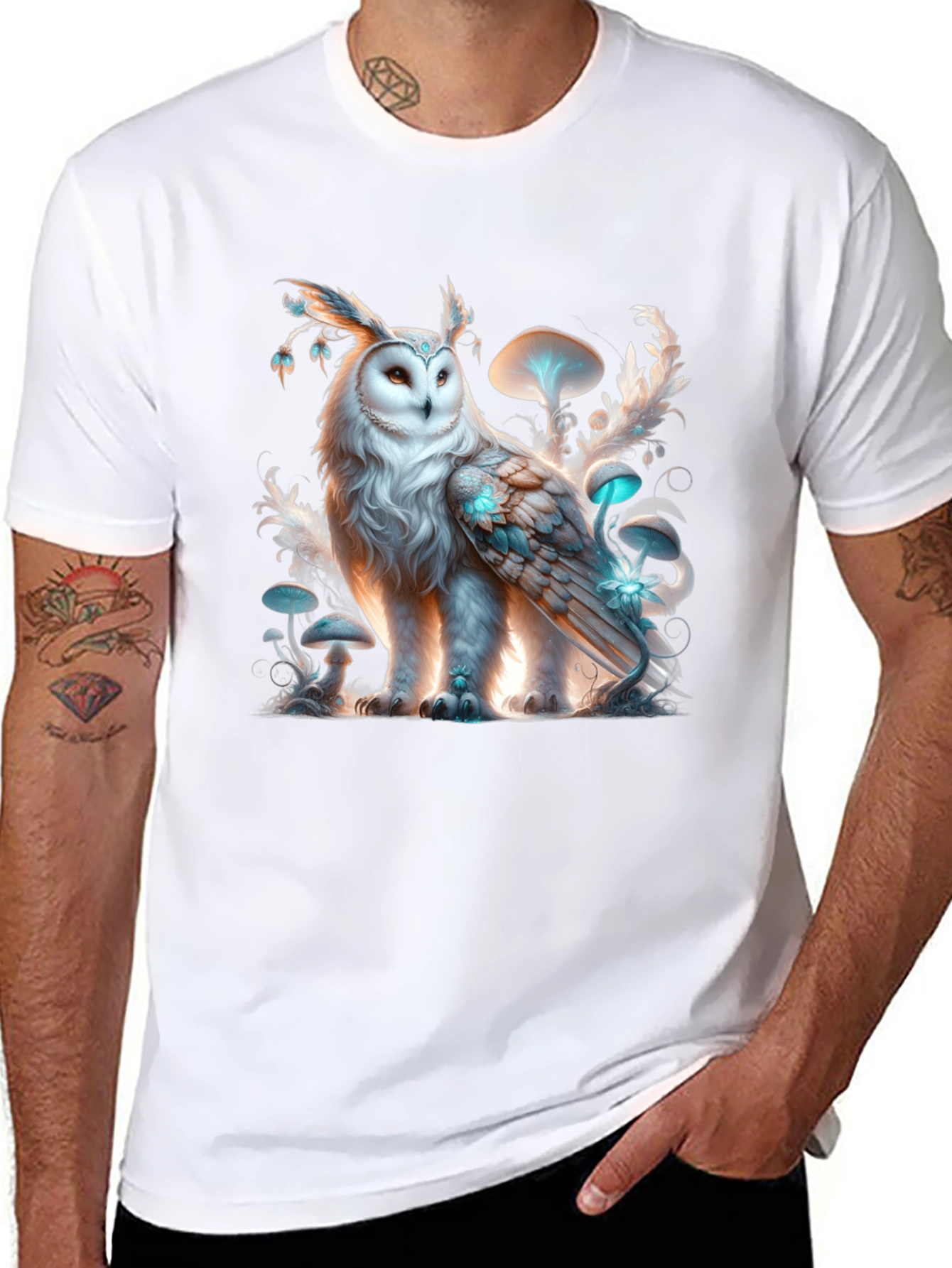 Mystical Owl Graphic T-Shirt