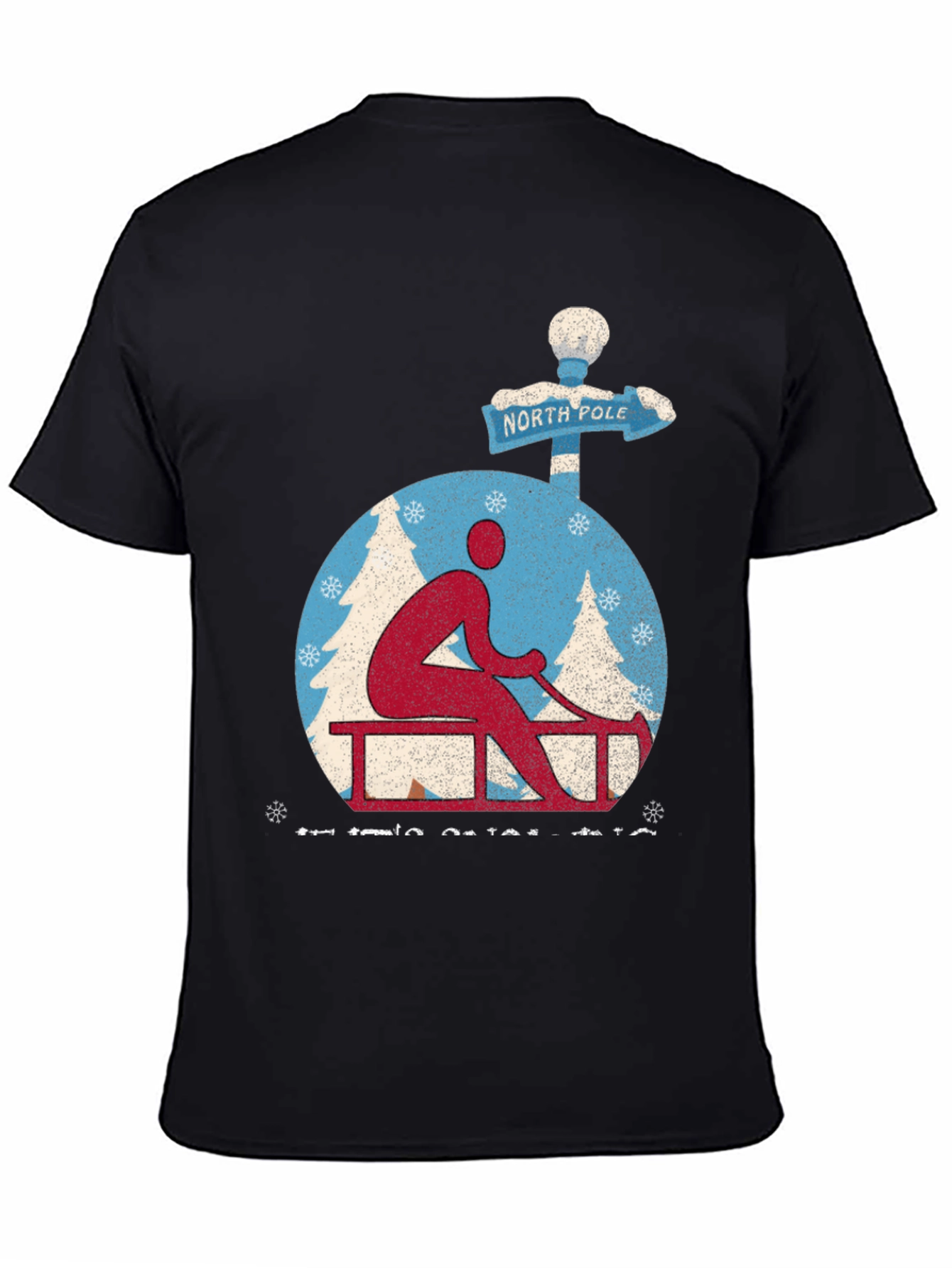 North Pole Sledding Holiday T-Shirt