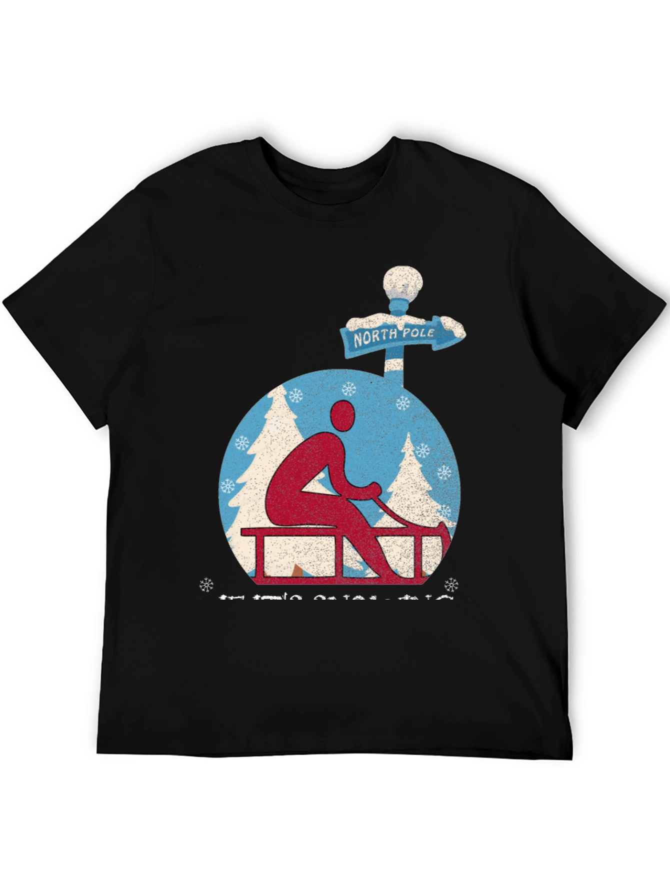 North Pole Sledding Holiday T-Shirt