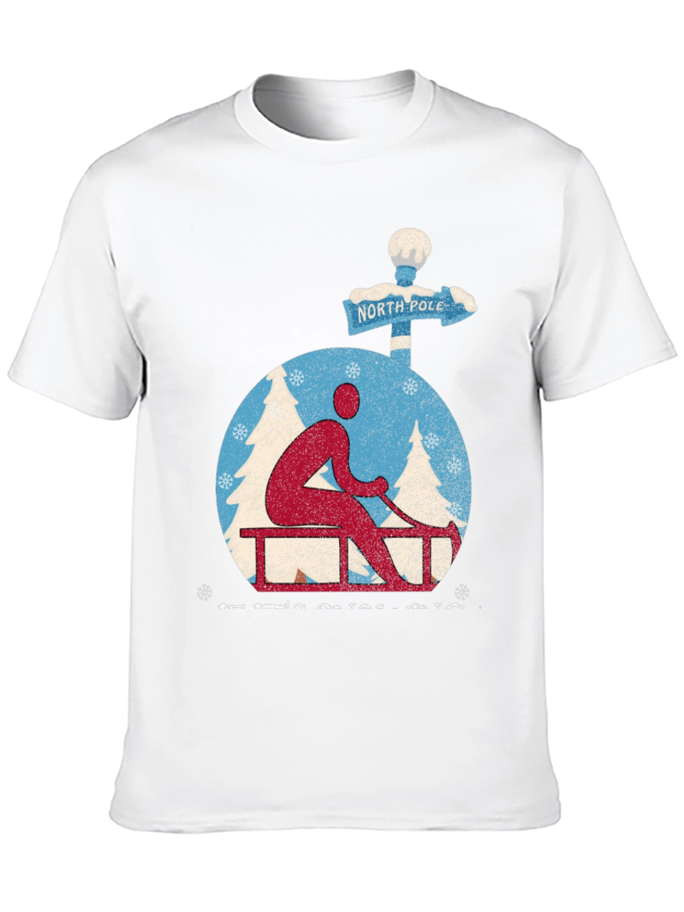 North Pole Sledding Holiday T-Shirt