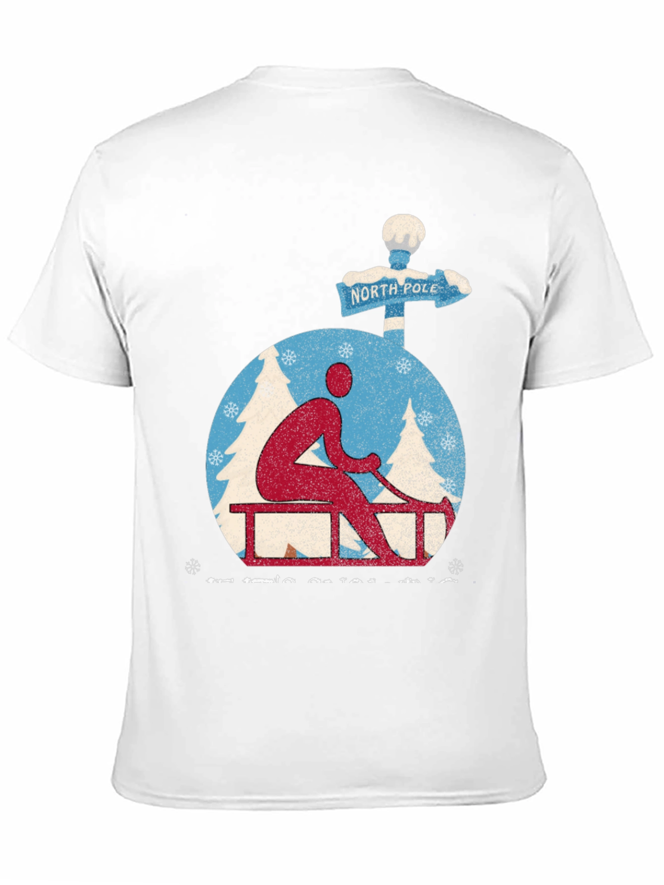 North Pole Sledding Holiday T-Shirt