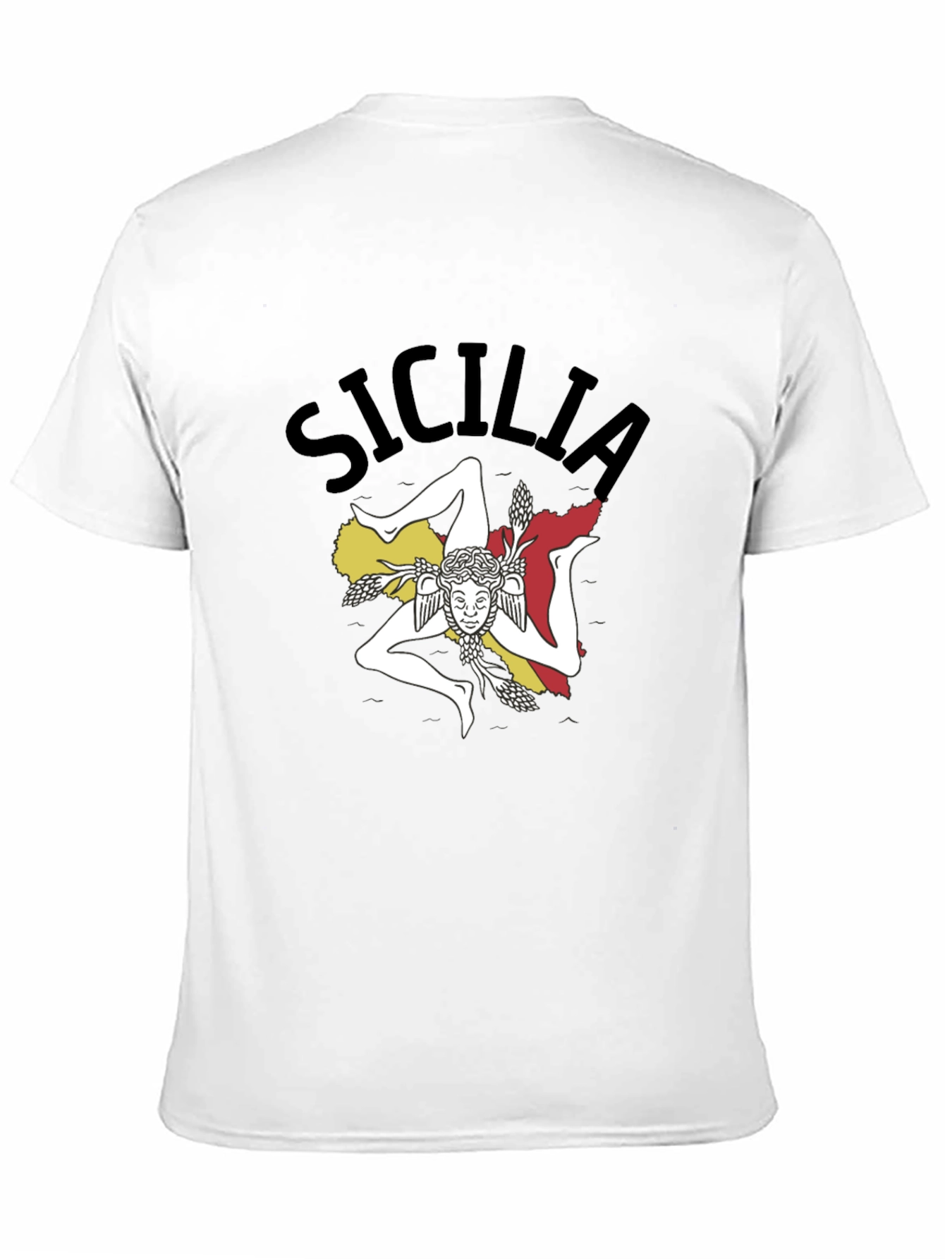 Sicilia T-Shirt Black Cotton Tee