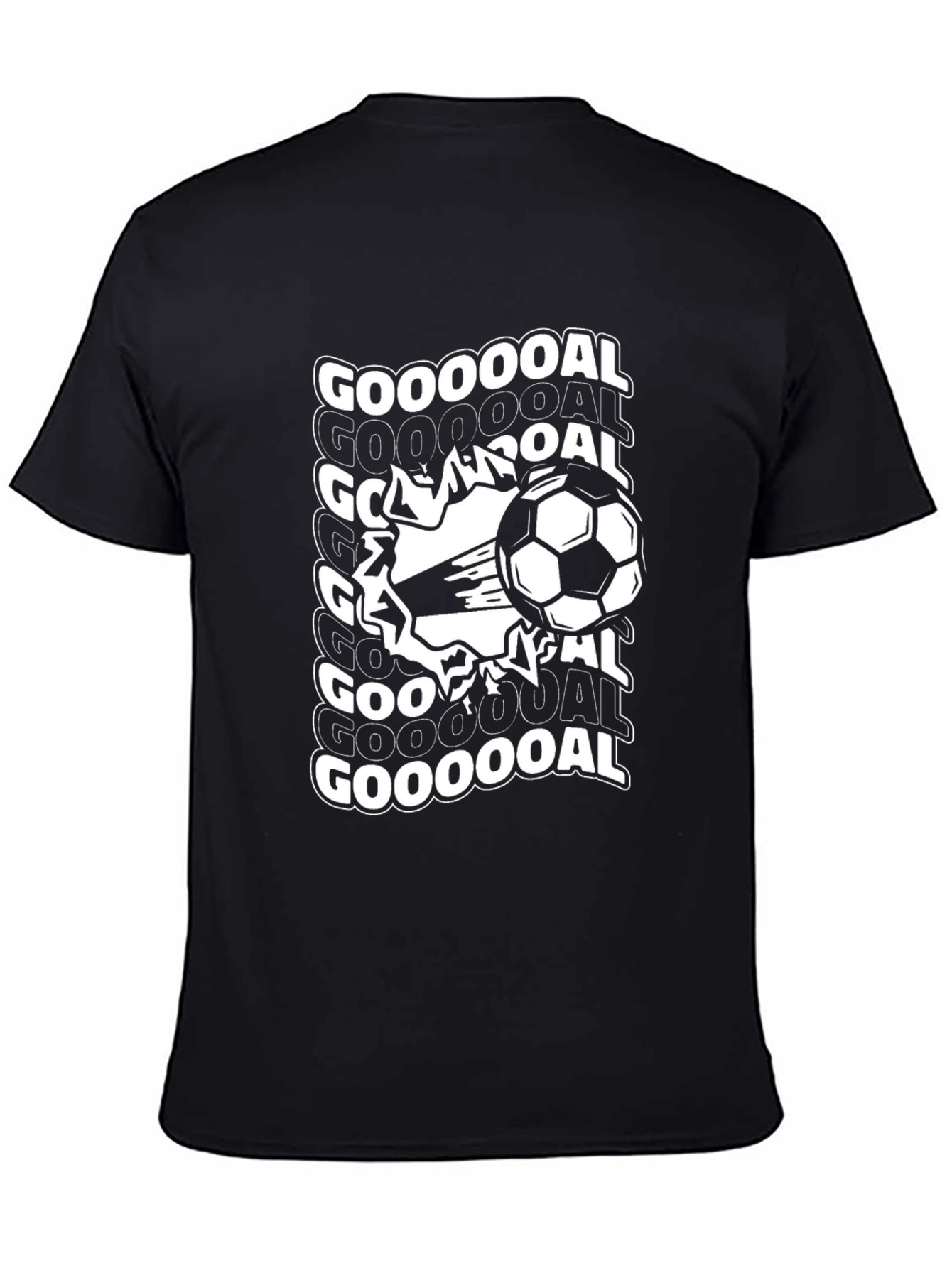 Goooooal Soccer T-Shirt - Black Graphic Tee