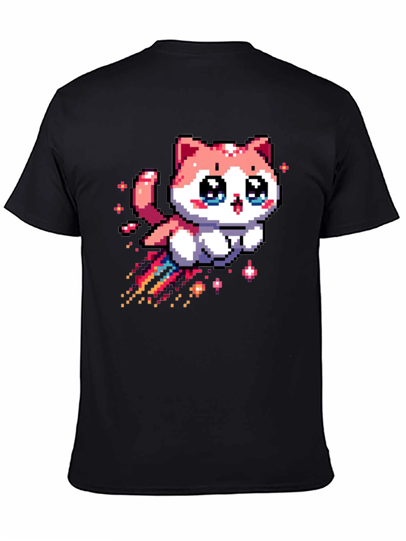 Pixel Cat T-Shirt - Cute Kawaii Style