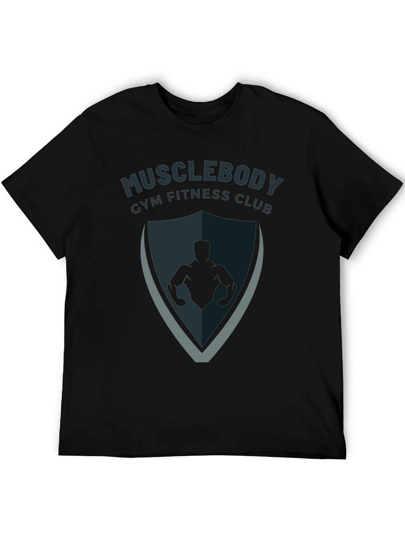Musclebody Gym Fitness Club Black T-Shirt