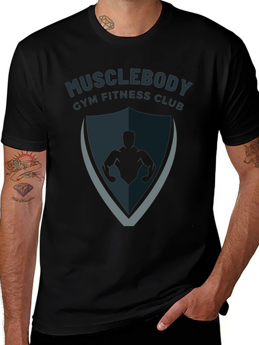 Musclebody Gym Fitness Club Black T-Shirt
