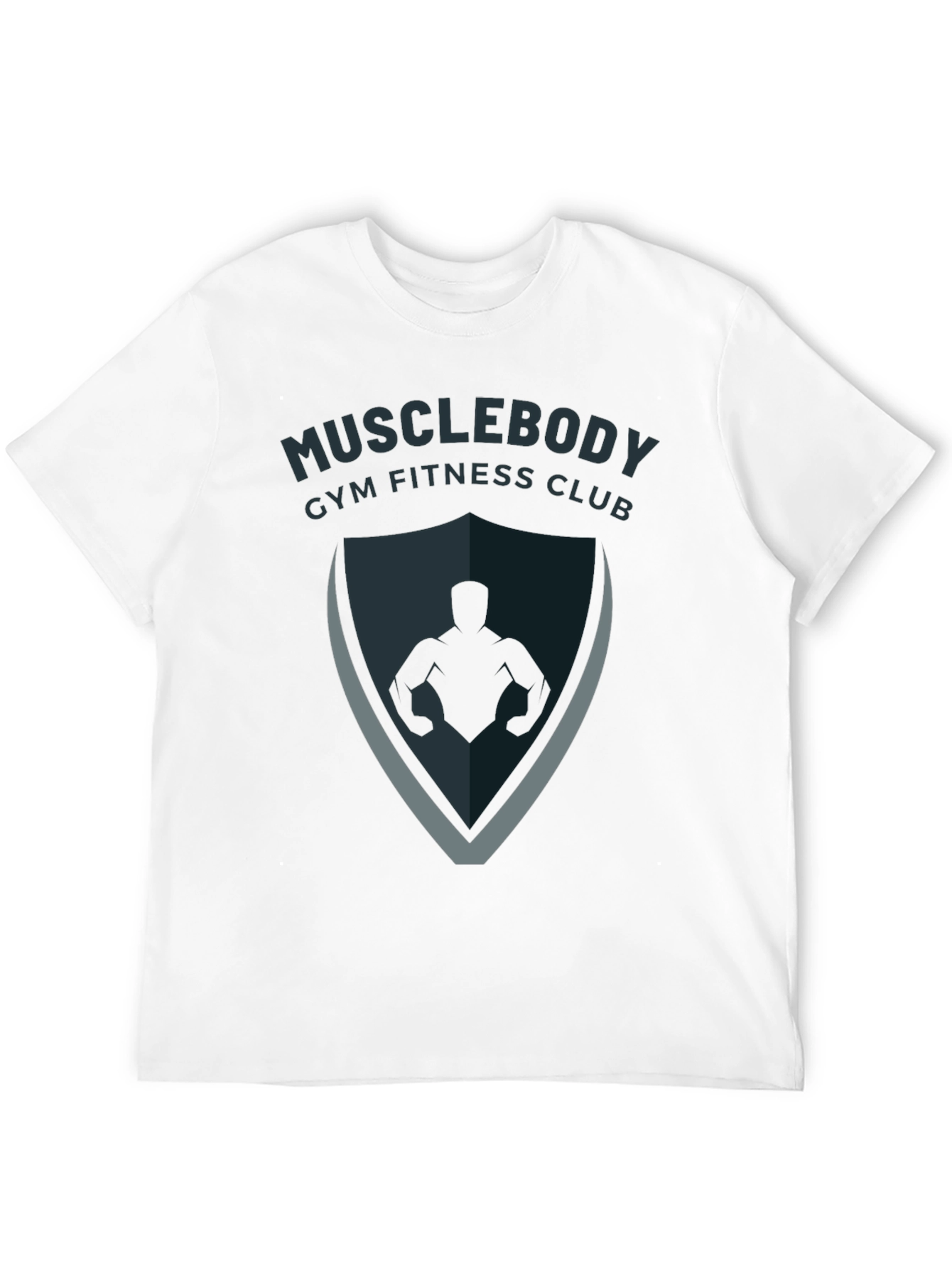 Musclebody Gym Fitness Club Black T-Shirt