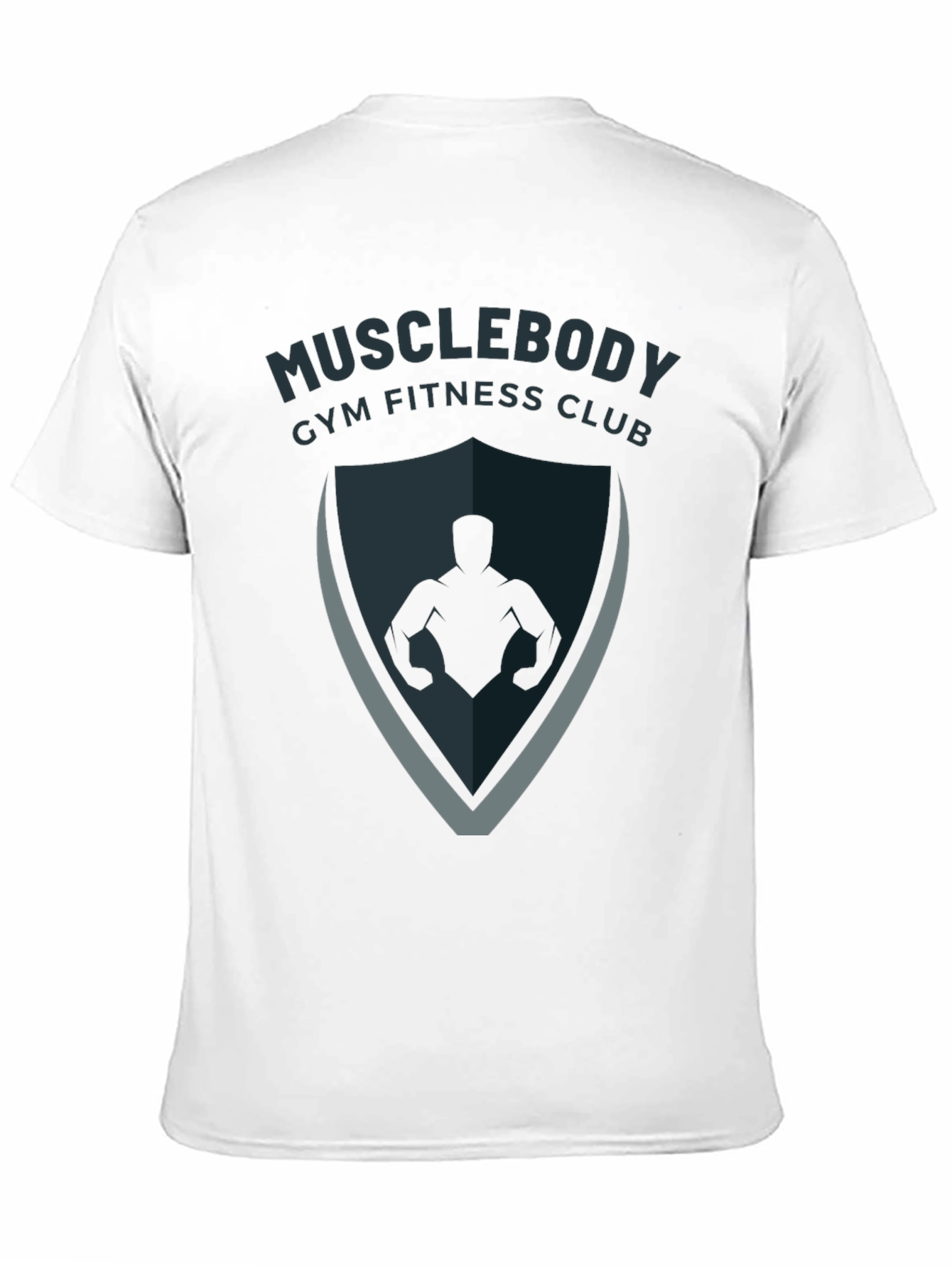 Musclebody Gym Fitness Club Black T-Shirt