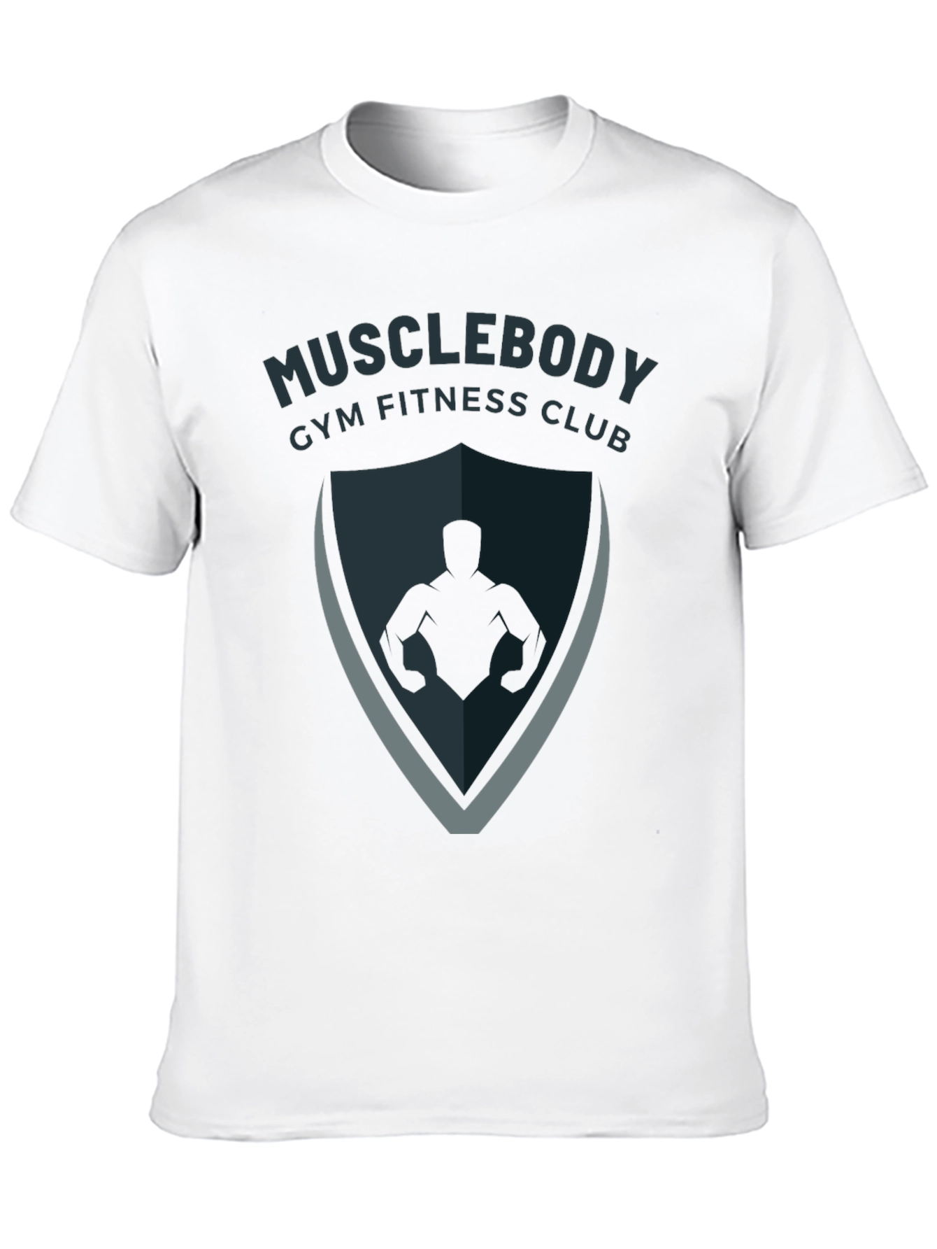 Musclebody Gym Fitness Club Black T-Shirt