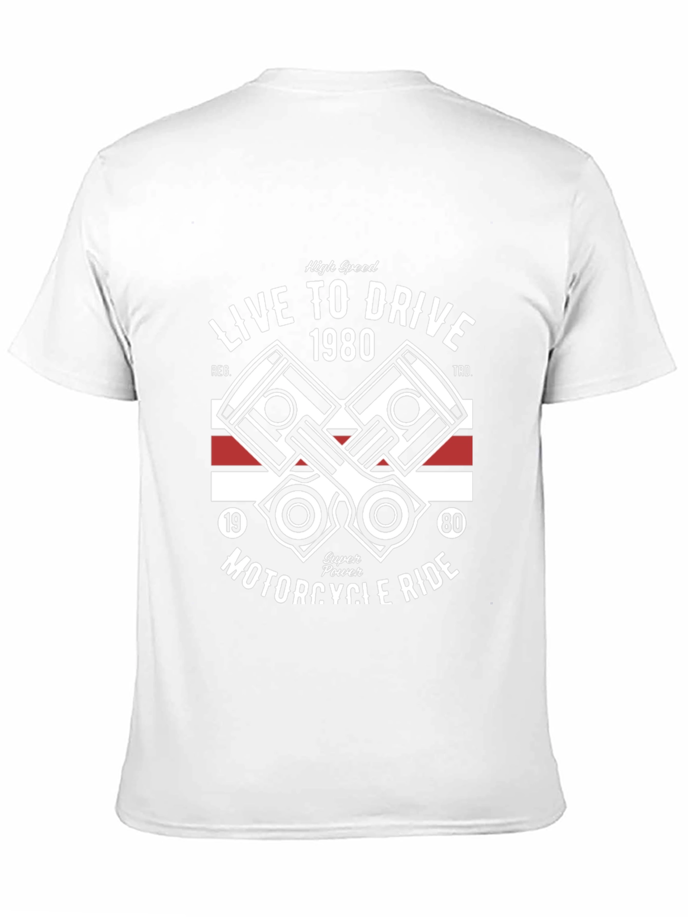 Live to Drive 1980 Motorcycle T-Shirt