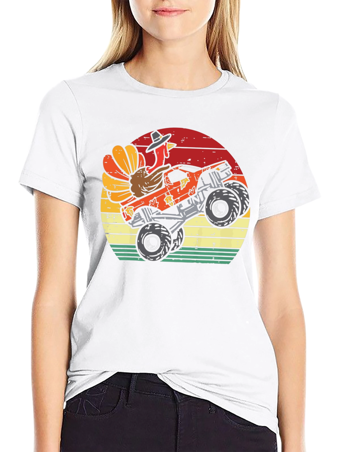 Turkey Monster Truck Thanksgiving T-Shirt
