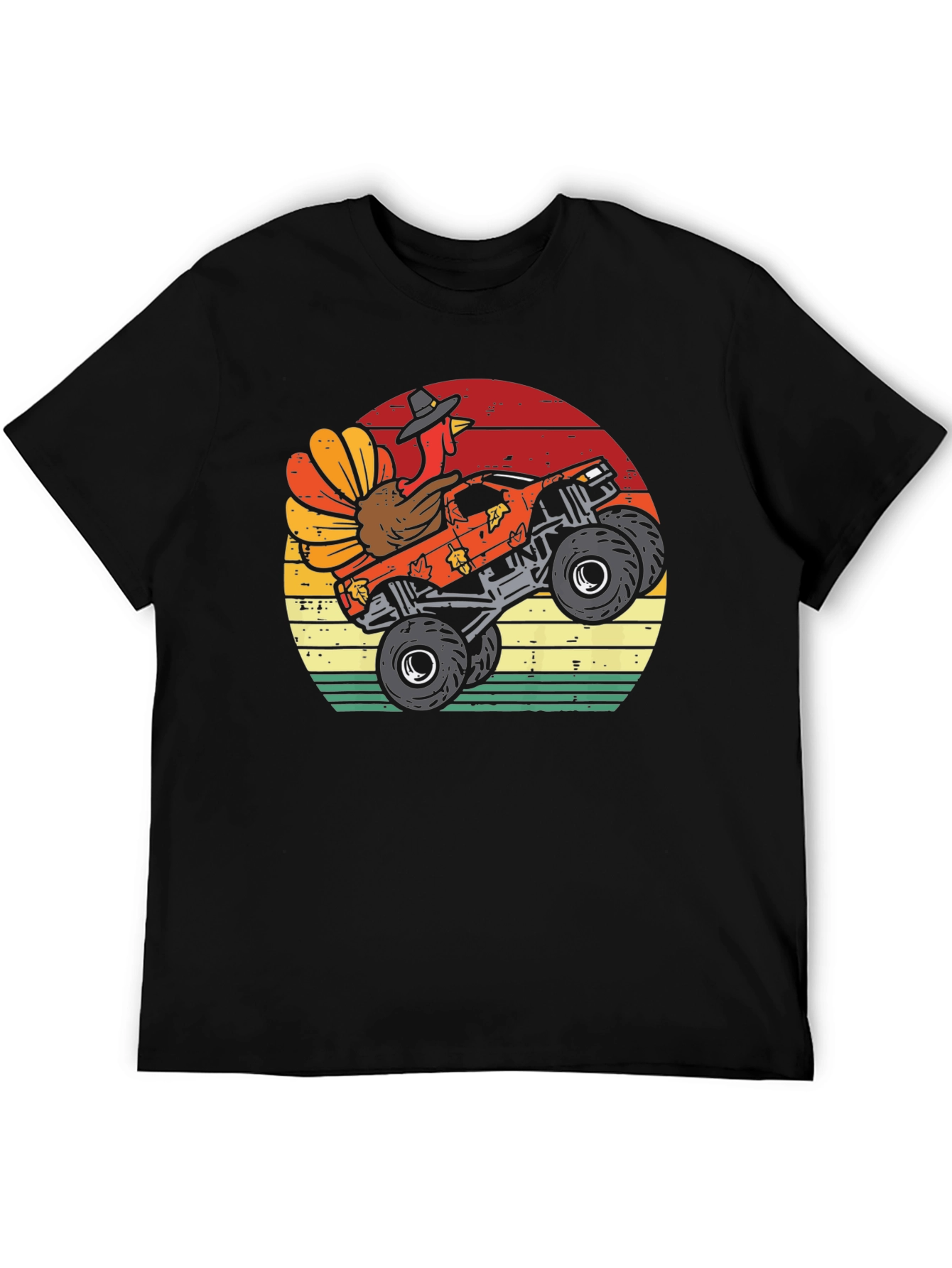 Turkey Monster Truck Thanksgiving T-Shirt
