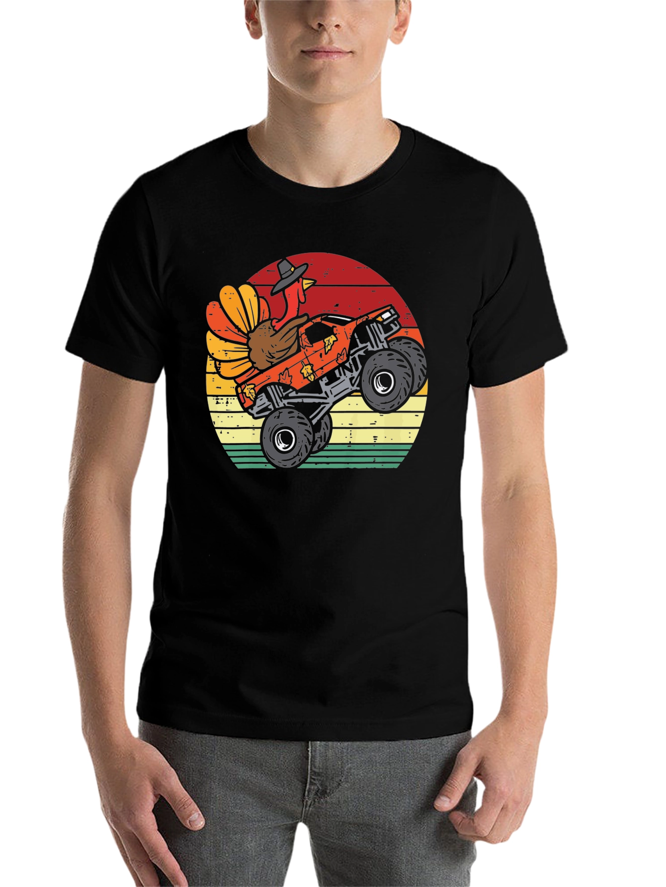 Turkey Monster Truck Thanksgiving T-Shirt