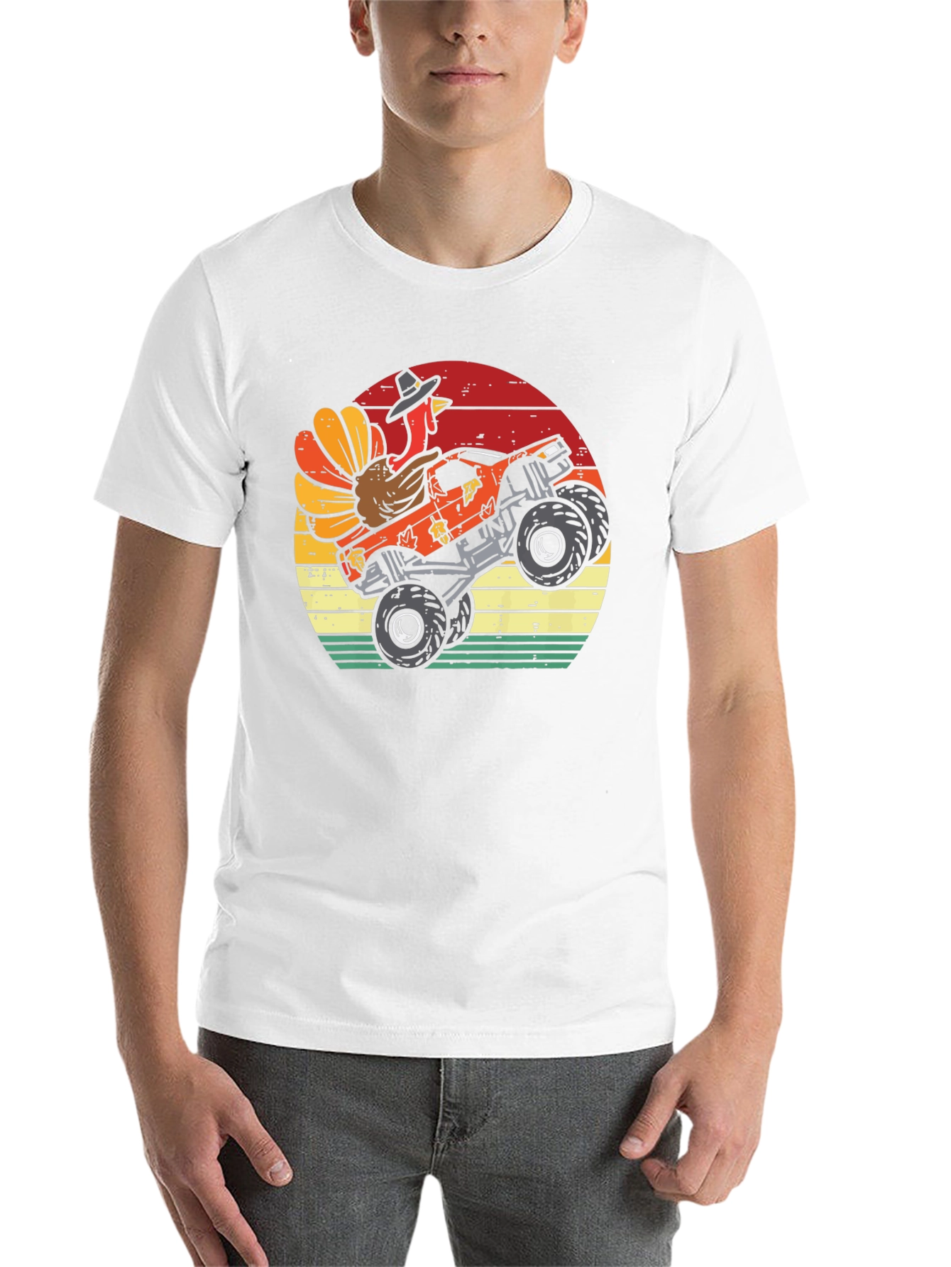 Turkey Monster Truck Thanksgiving T-Shirt
