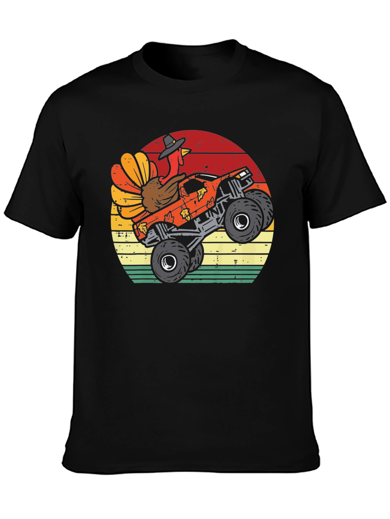 Turkey Monster Truck Thanksgiving T-Shirt