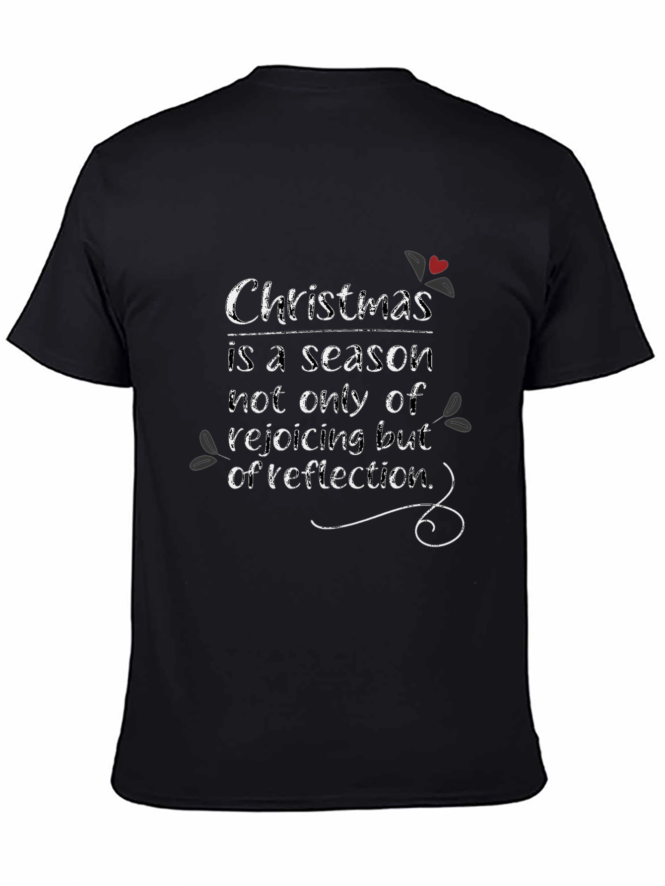 Christmas Reflection Graphic Tee - Holiday Season Shirt