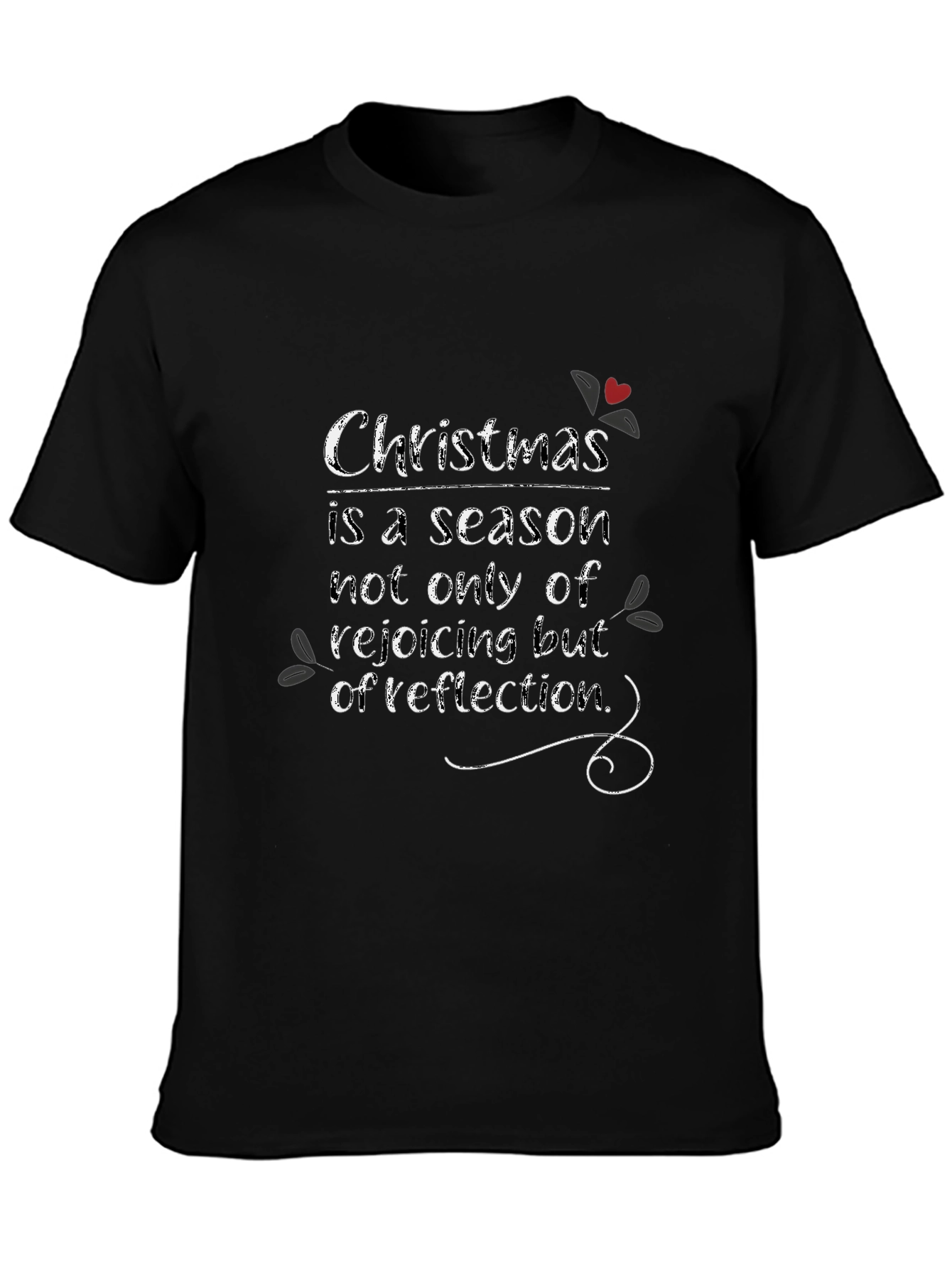 Christmas Reflection Graphic Tee - Holiday Season Shirt