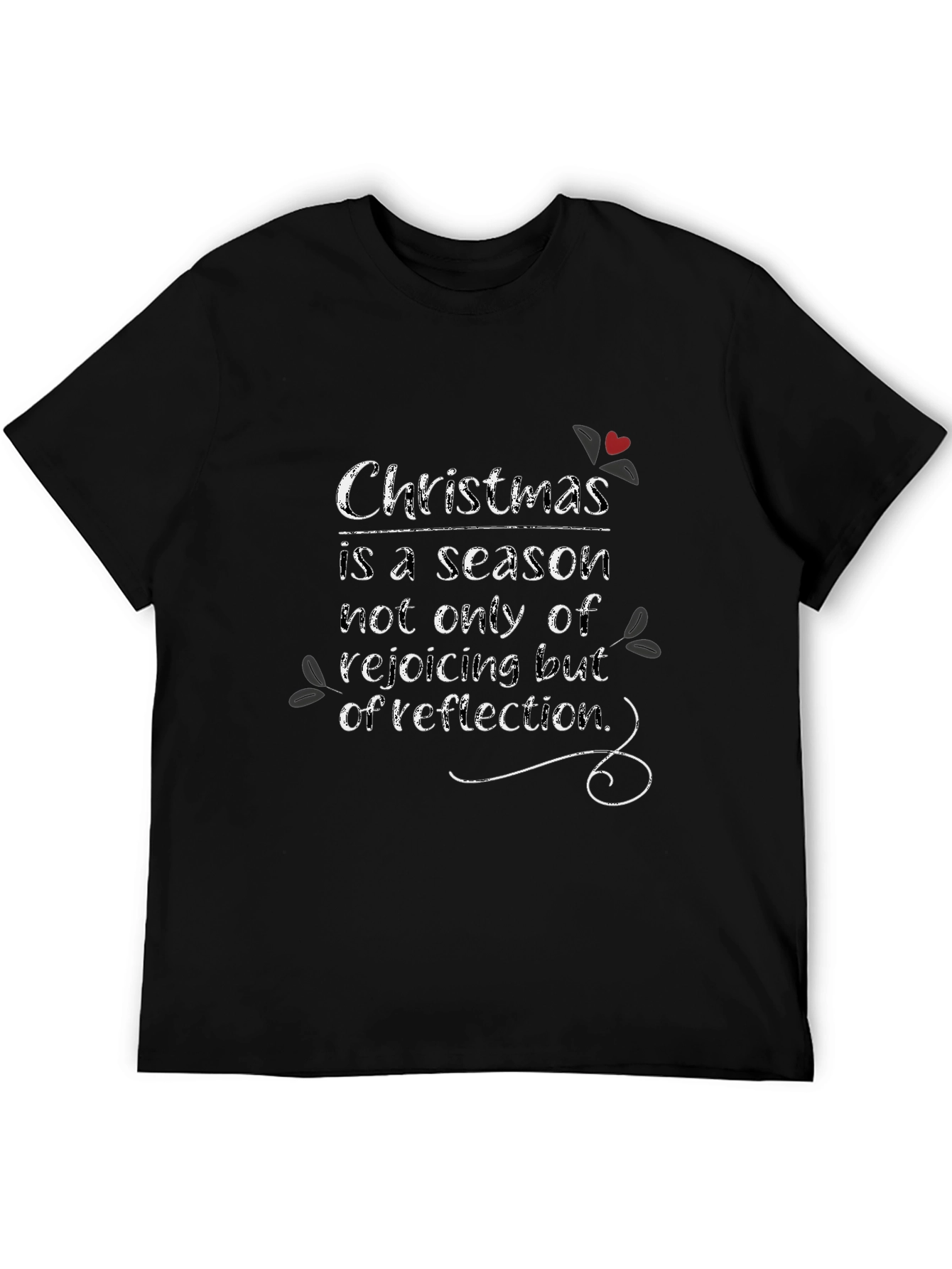 Christmas Reflection Graphic Tee - Holiday Season Shirt