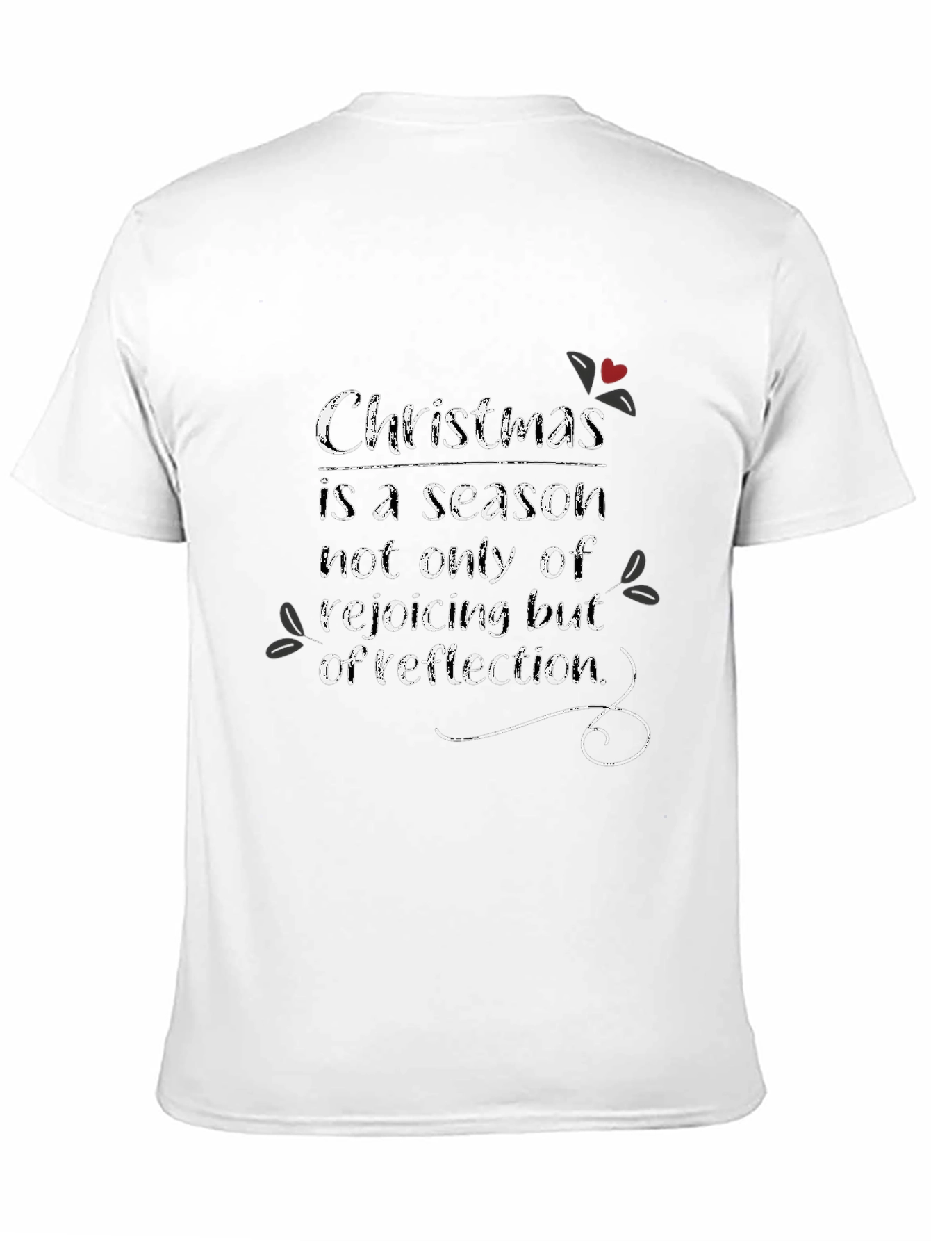 Christmas Reflection Graphic Tee - Holiday Season Shirt