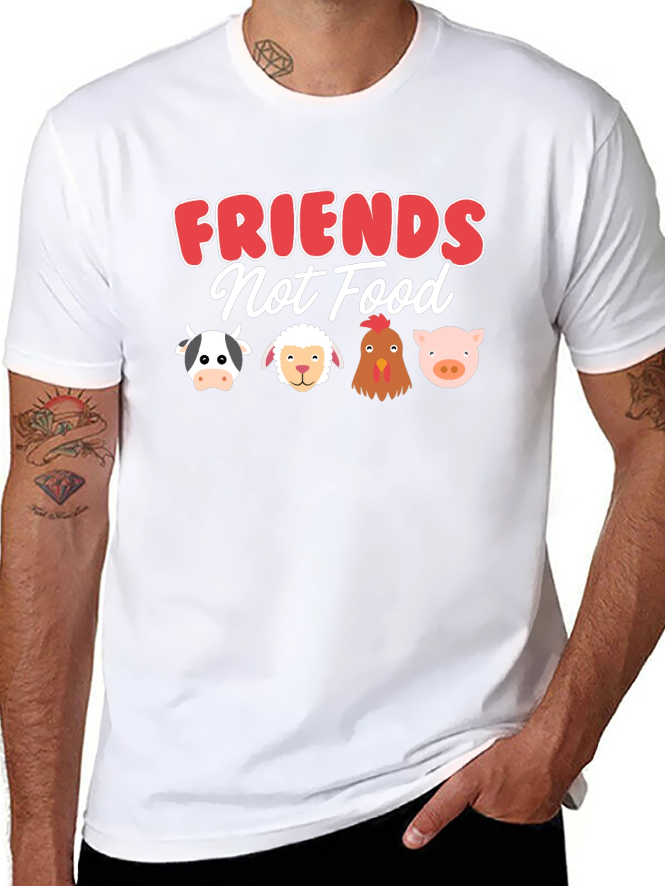 Vegan Friends Not Food T-Shirt